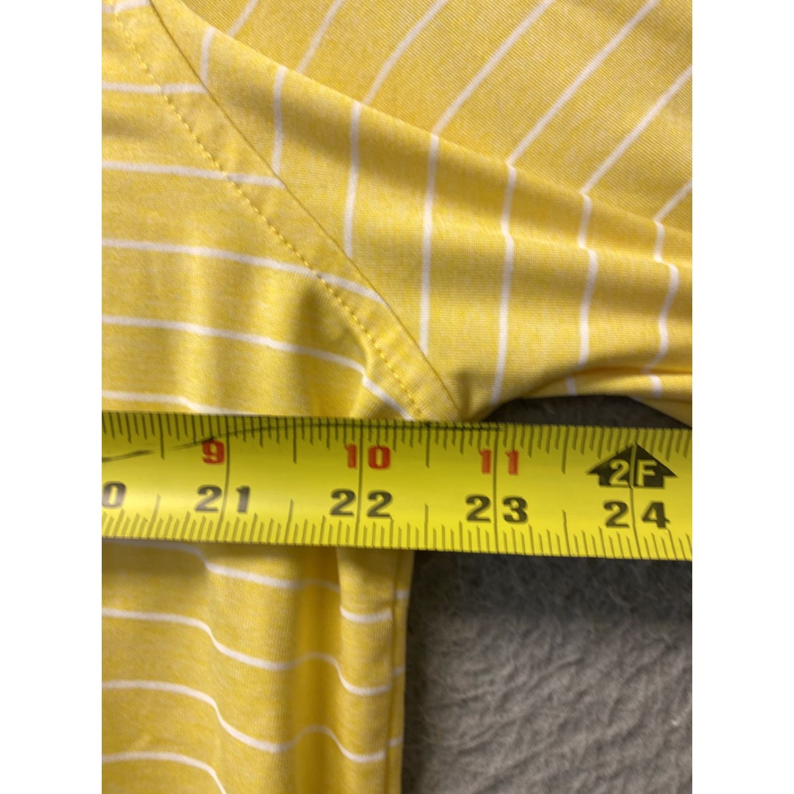 Cremieux Cremieux Polo Shirt Mens M Yellow Stripe Seaside Stretch Golf Adult 104-37 Size US M / EU 48-50 / 2 - 5 Thumbnail