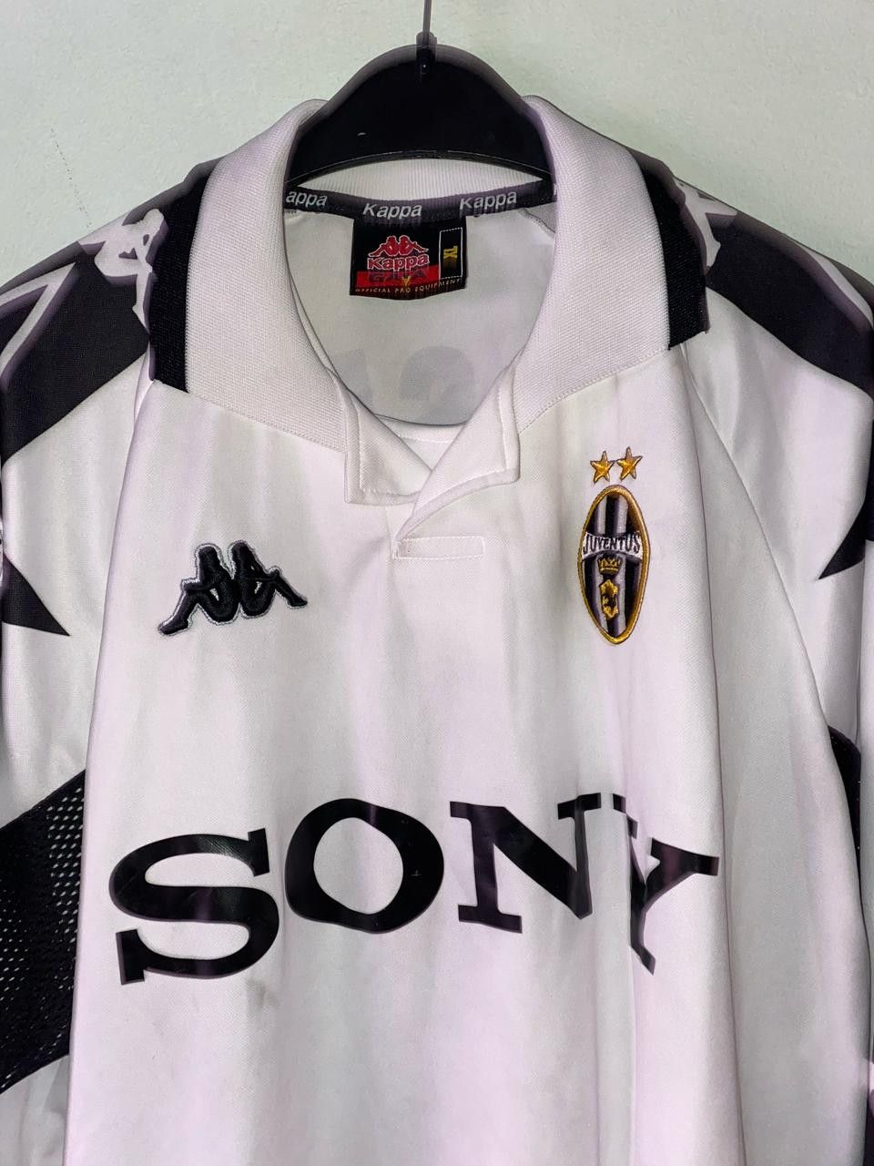 Kappa Juventus 1999/00 match worn jersey "Fonseca" Size US XL / EU 56 / 4 - 3 Thumbnail