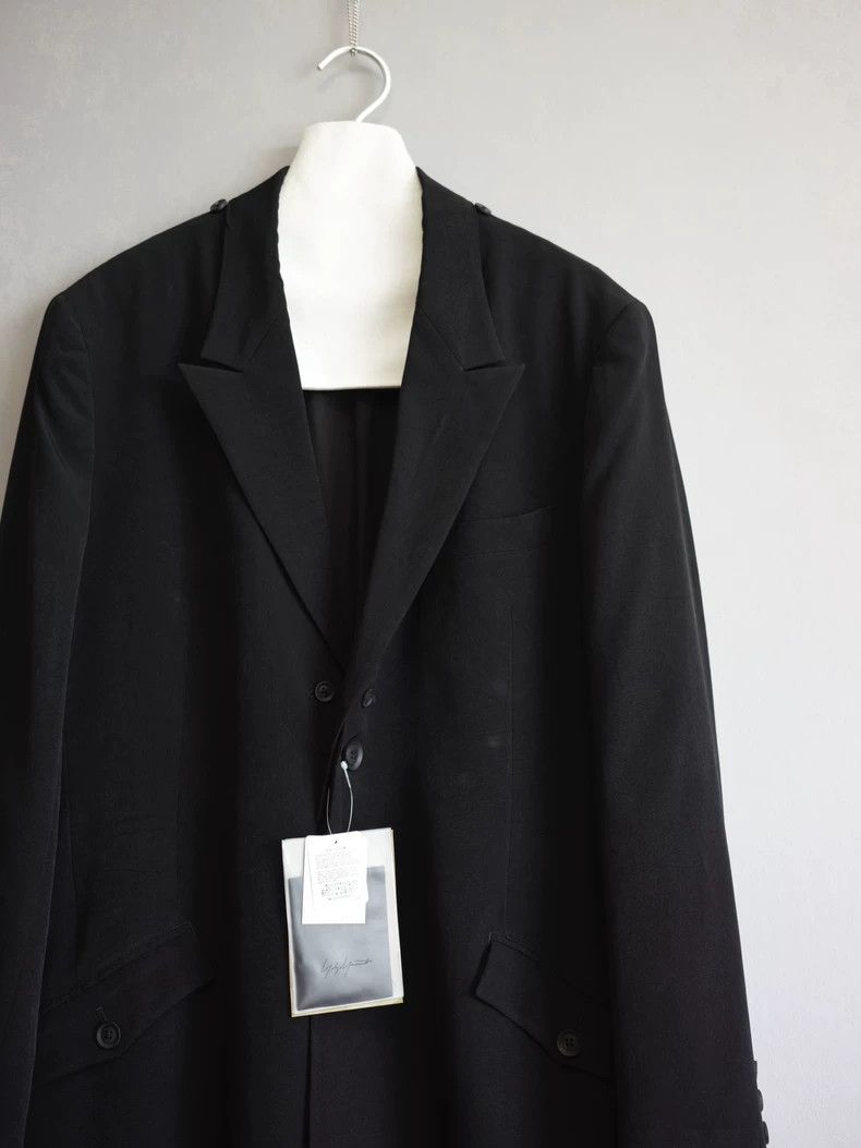 Yohji Yamamoto Yohji Yamamoto 24AW Triacetate Coat with Removable Collar c Size US M / EU 48-50 / 2 - 3 Thumbnail