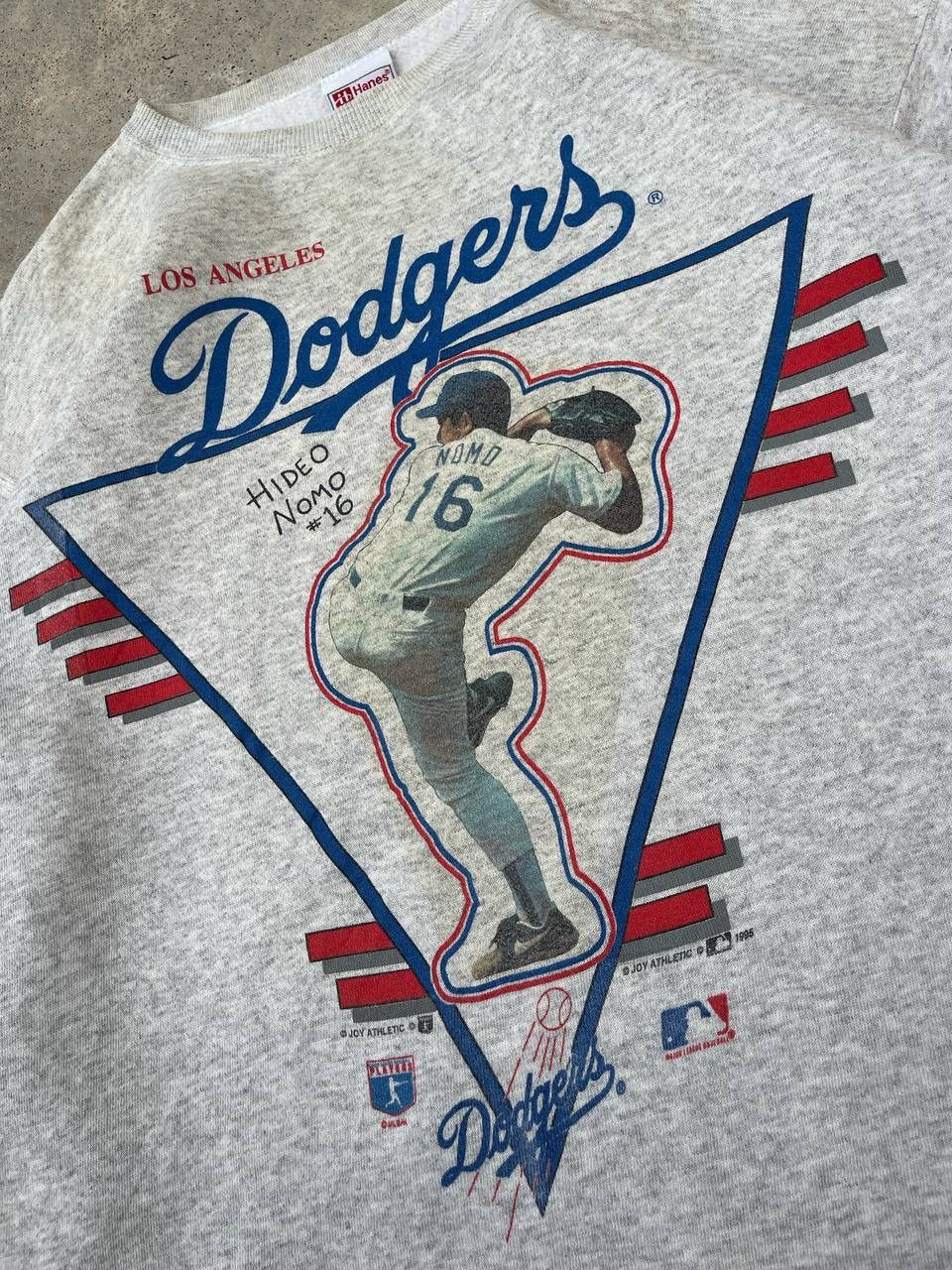 MLB Rare💥 Vintage 1995 LA Dodgers Hideo Nomo Caricature Size US L / EU 52-54 / 3 - 3 Thumbnail