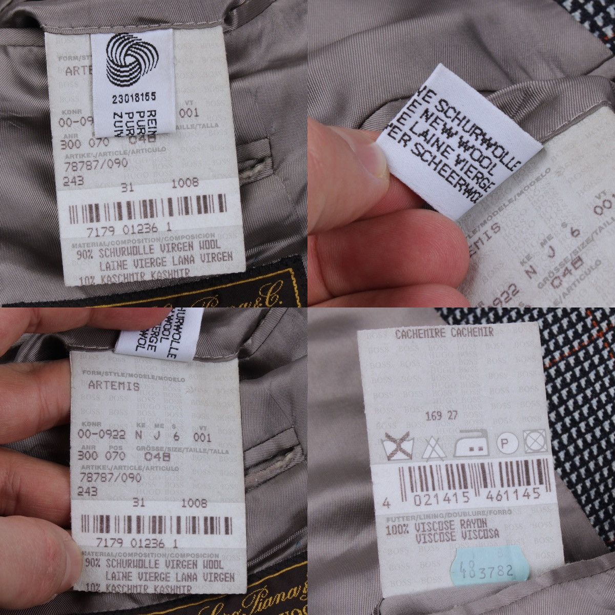Hugo Boss × Loro Piana × Vintage HUGO BOSS Loro Piana Vintage Artemis Wool Cashmere Blazer Size 48R - 24 Thumbnail