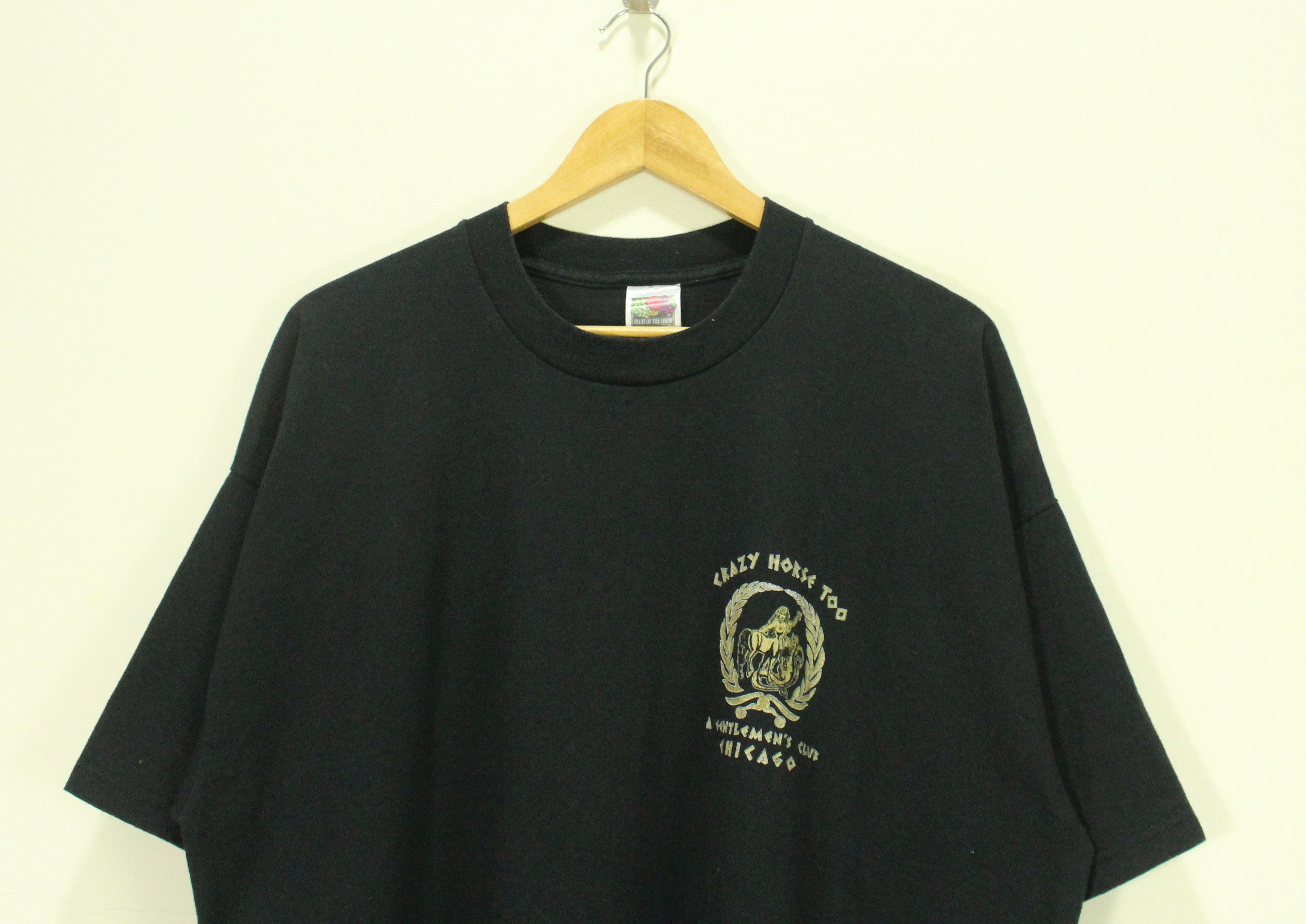 Playboy × Vintage Vintage 90s CRAZY HORSE TOO T Shirt Strip Club Size US XXL / EU 58 / 5 - 3 Thumbnail