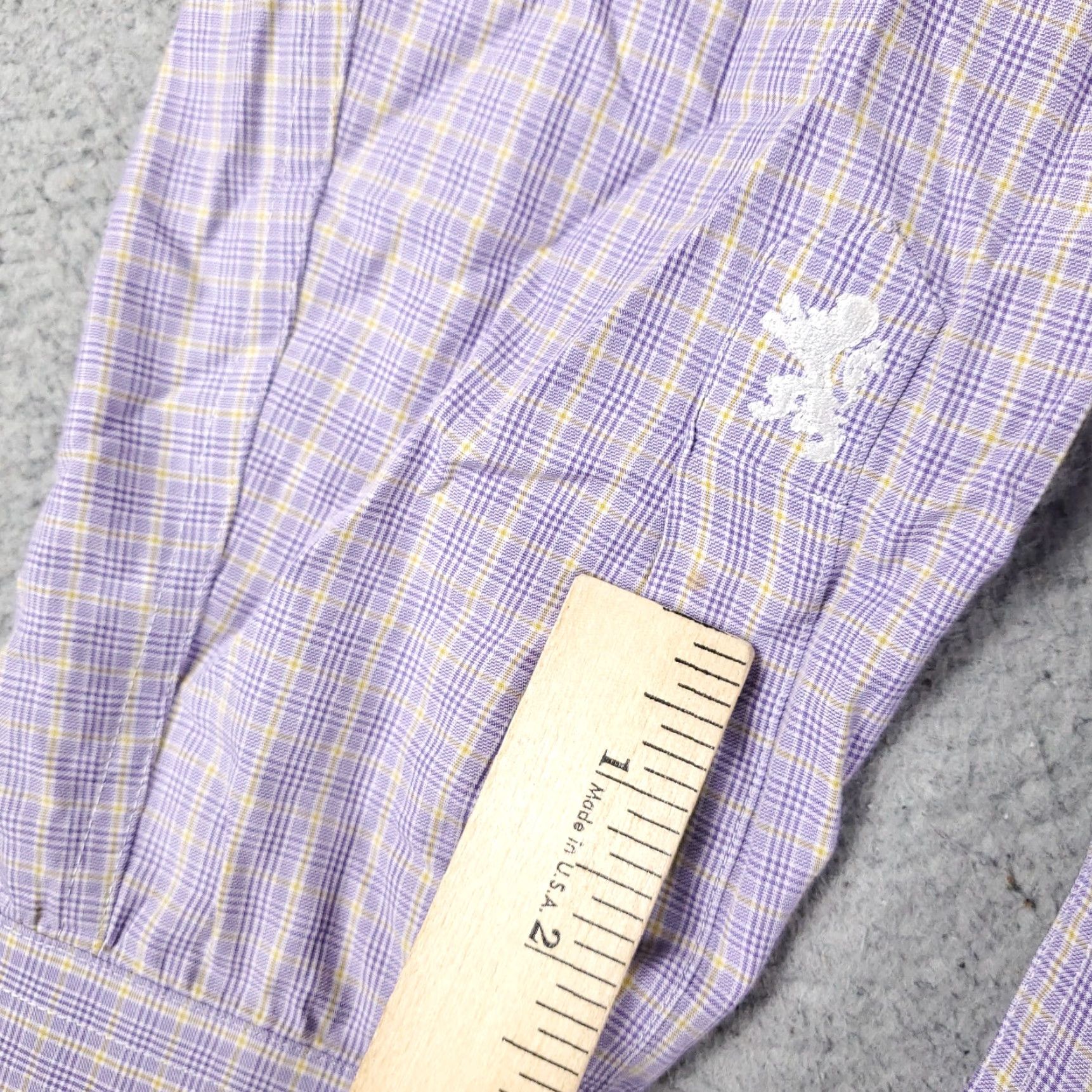 BUGATCHI Bugatchi Uomo Shirt Mens 15.5 Purple Plaid Dress Button Up Long Sleeve Size 40R - 4 Thumbnail