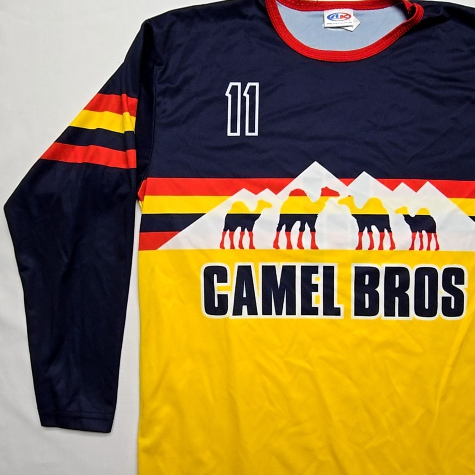 Other Camel Bros Long Sleeve Soccer Jersey Large Yellow Red Black Size US L / EU 52-54 / 3 - 5 Thumbnail