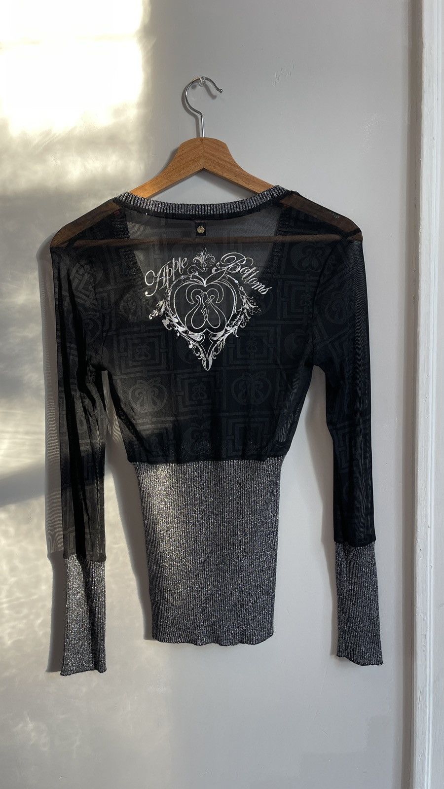 Vintage y2k Apple Bottoms mesh and silver sparkle top Size XS / US 0-2 / IT 36-38 - 5 Thumbnail