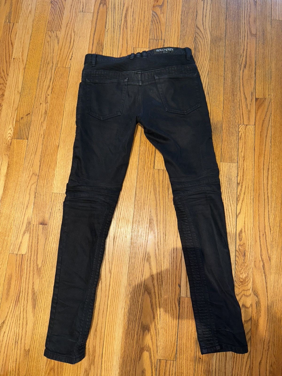 Balmain Balmain Slim Fitted Quilted Biker Jeans Size US 28 / EU 44 - 3 Thumbnail