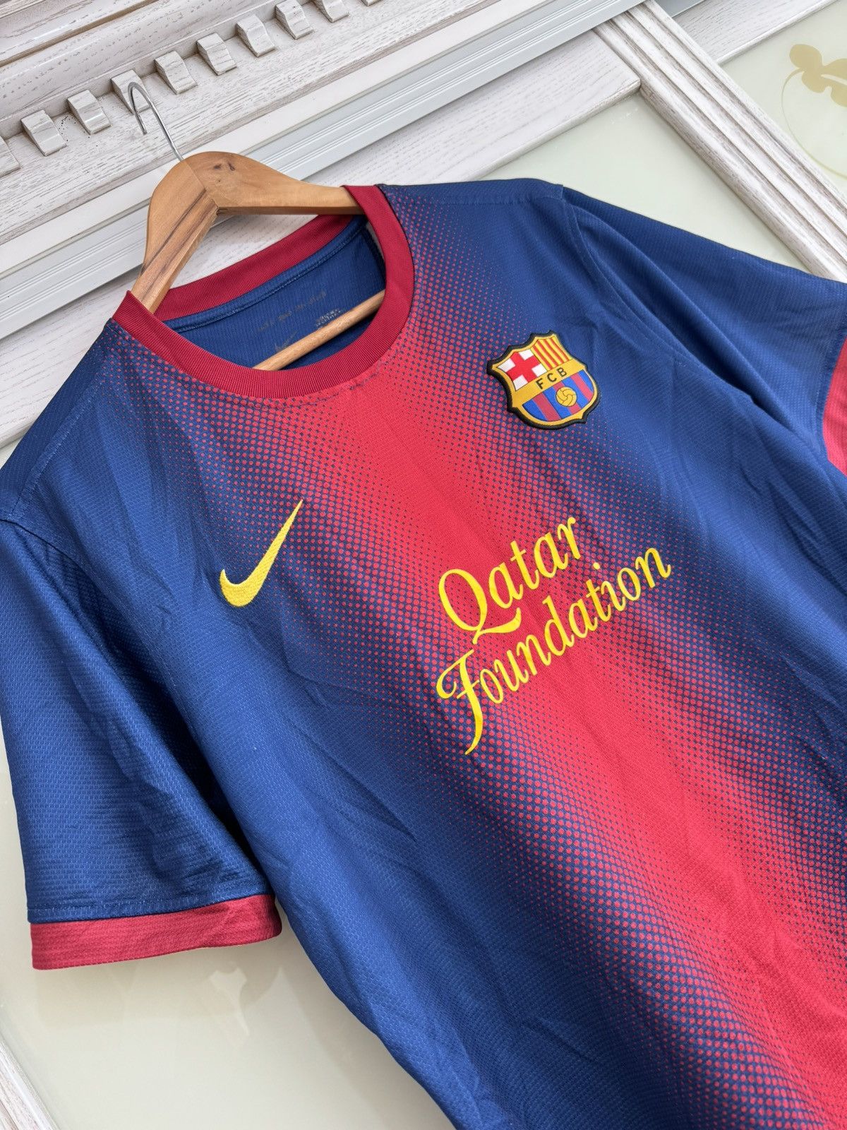 Nike Barcelona Messi 2012-2013 Home Soccer Jersey Football Shirt Size US L / EU 52-54 / 3 - 7 Thumbnail