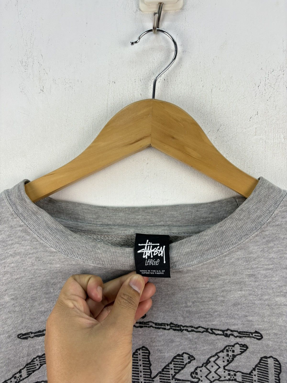 Stussy Stussy Vintage Y2K Sweatshirt Distressed Size US L / EU 52-54 / 3 - 4 Thumbnail