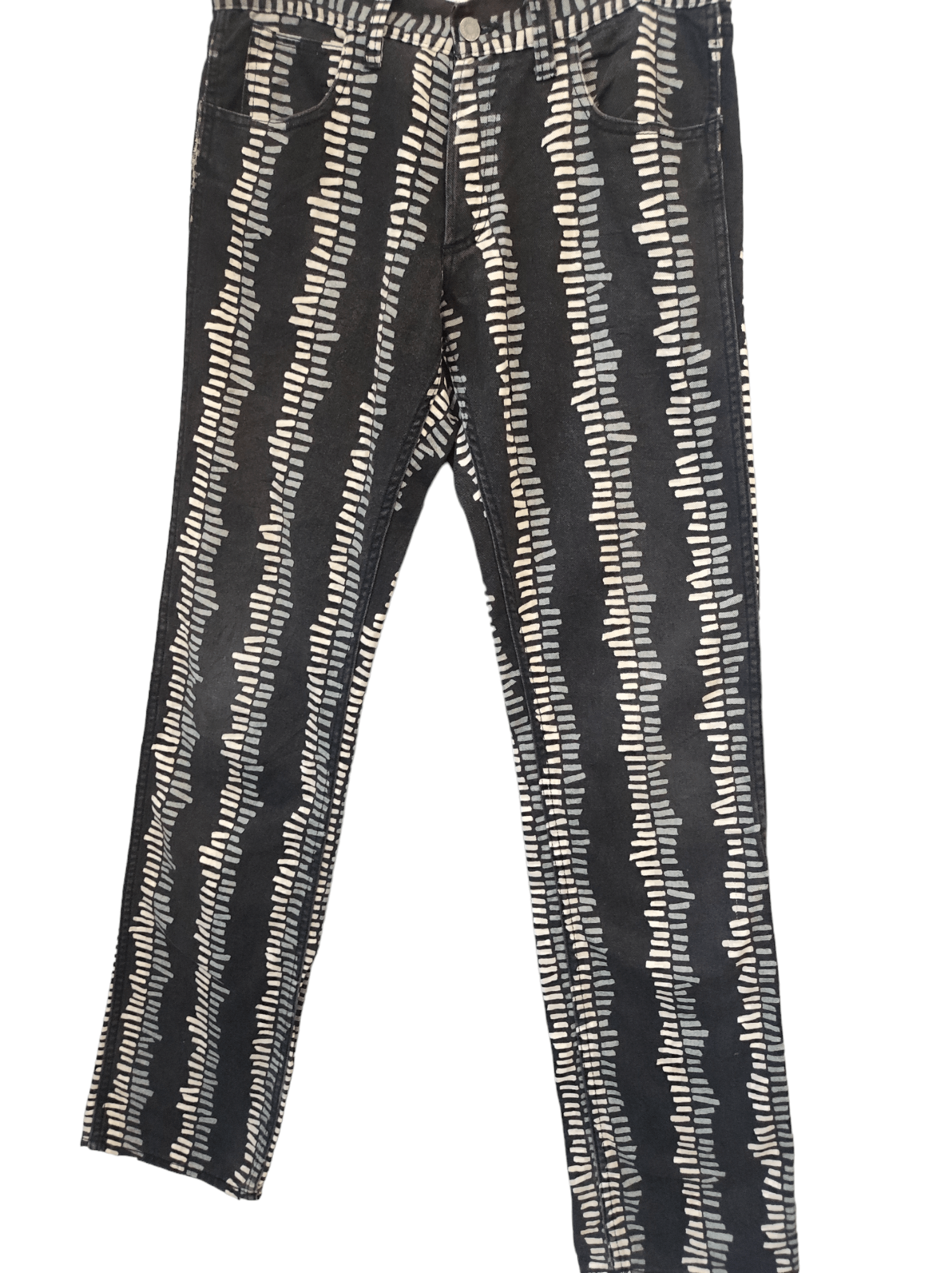 Dry Bones × Japanese Brand Dry bones straight cut Vertical chips motorcycle cafe racer Size US 32 / EU 48 - 5 Thumbnail