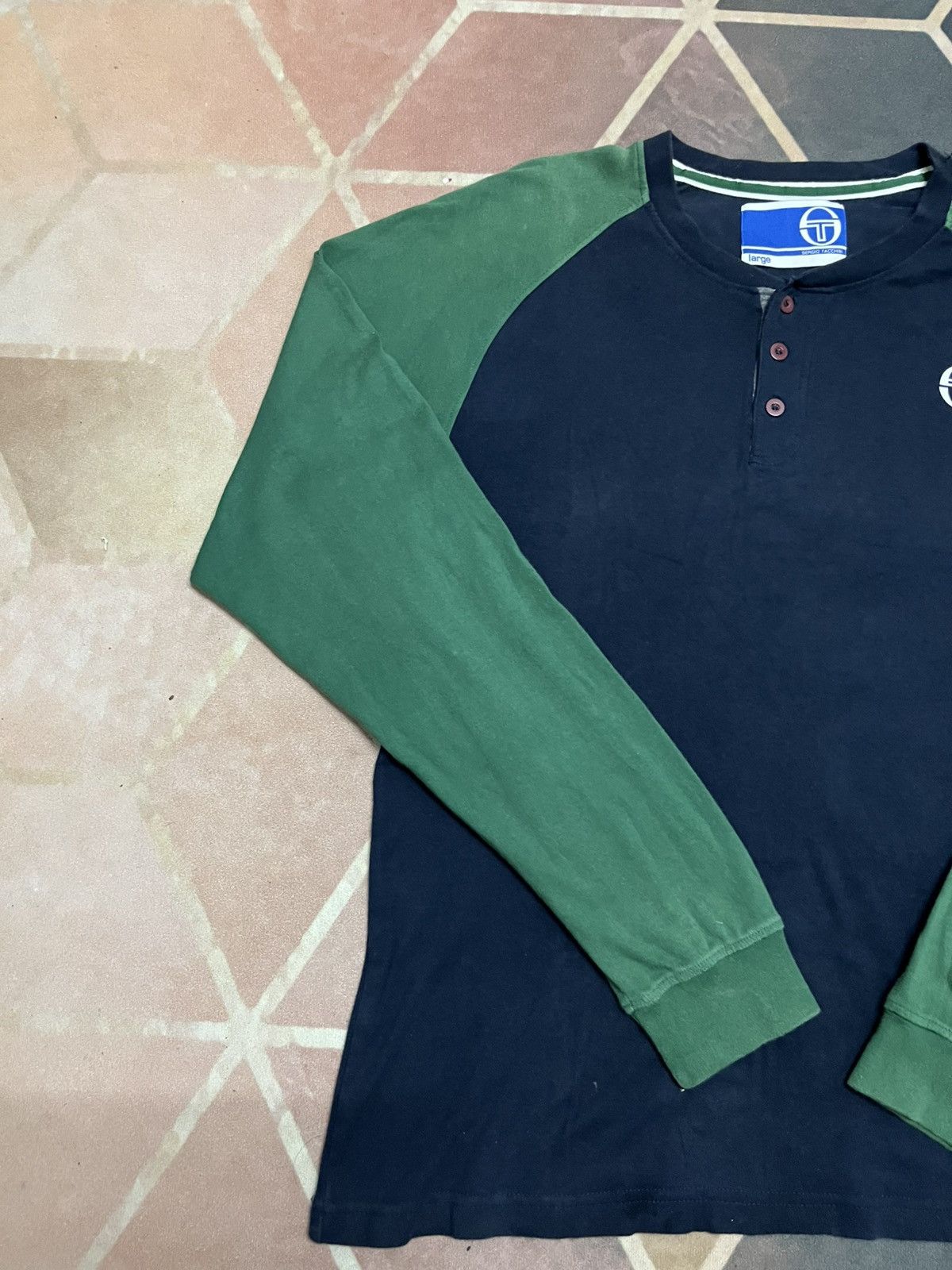 Sergio Tacchini 💥Sergio Tacchini Backnumber 76 Tee Size US L / EU 52-54 / 3 - 3 Thumbnail