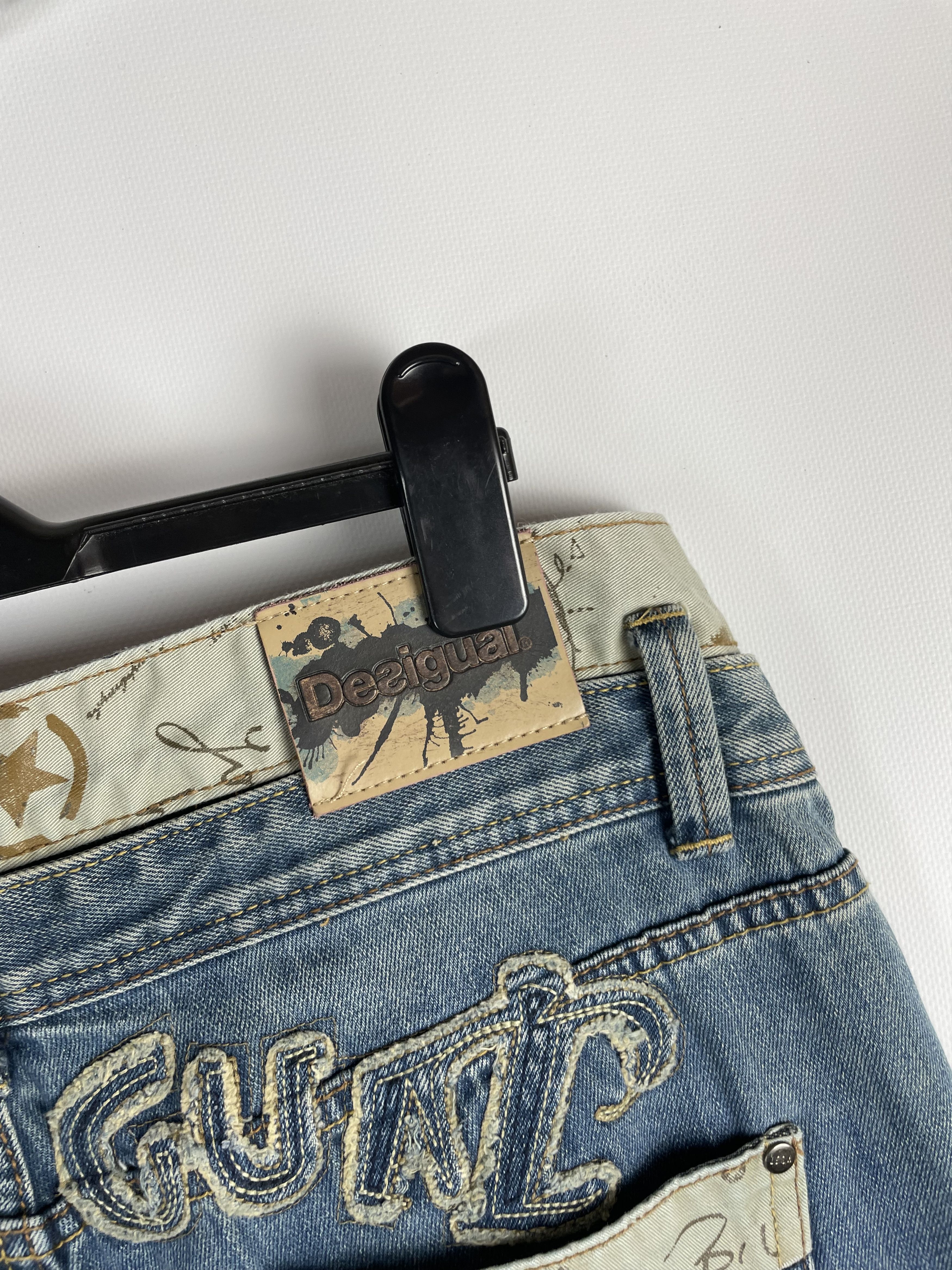 Desigual Vintage Desigual Big Logo Jeans Denim Pants Y2K 90s Size US 32 / EU 48 - 5 Thumbnail