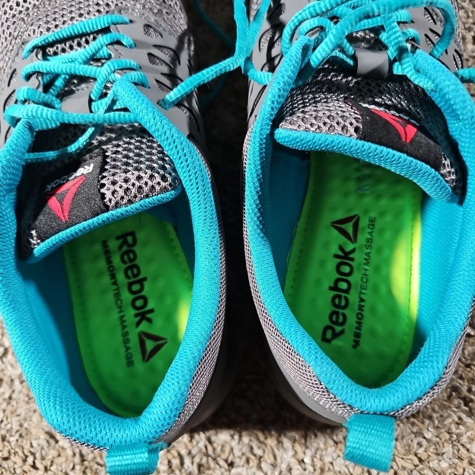Reebok Reebok Women’s RB045 Alloy Toe Work Gray Teal Size 11M Size US 11 / IT 41 - 9 Thumbnail