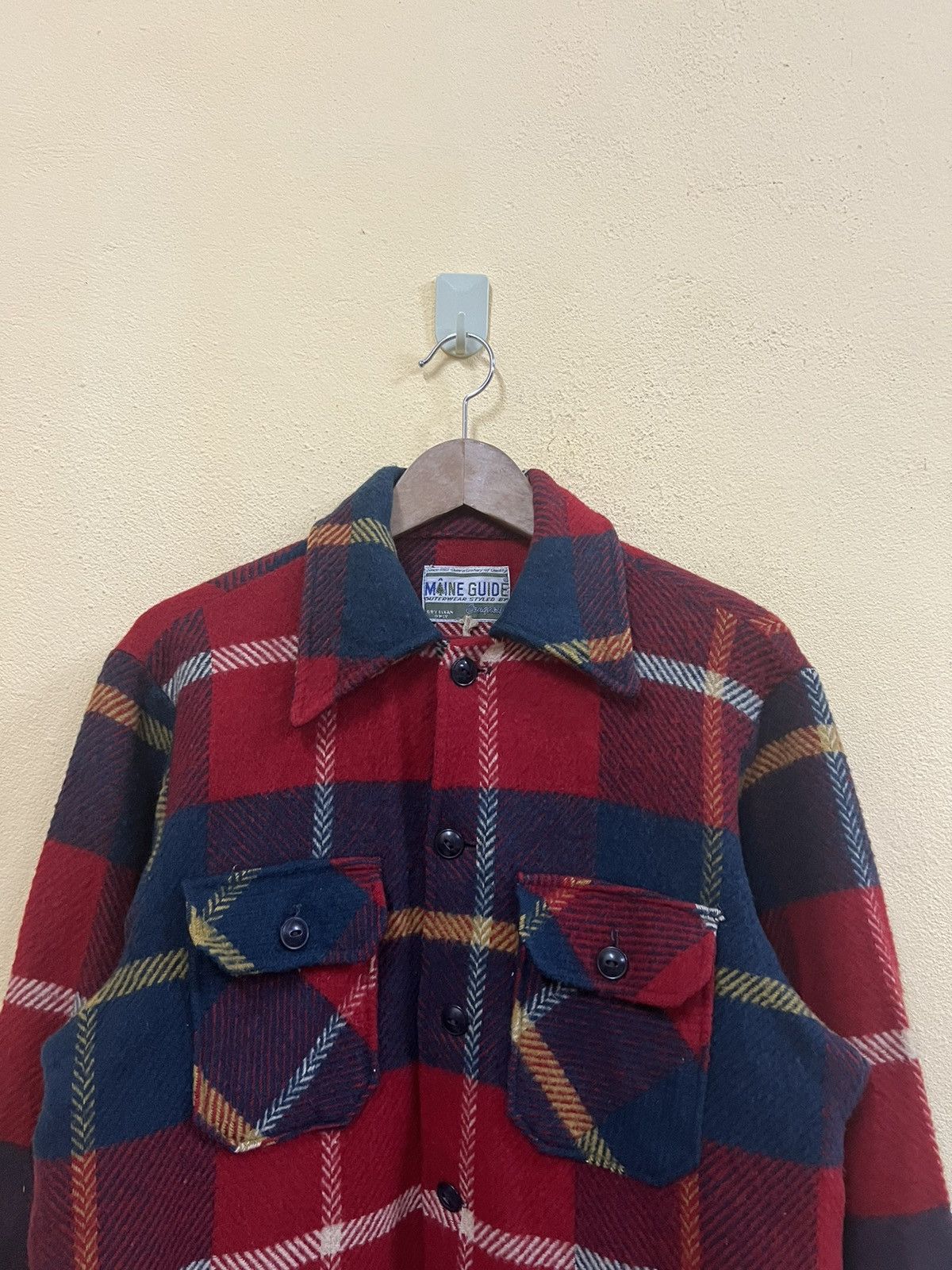 Maine Guide × Vintage VINTAGE MAINE GUIDE STRIPED WOOL BUTTON UP JACKET Size US M / EU 48-50 / 2 - 2 Thumbnail