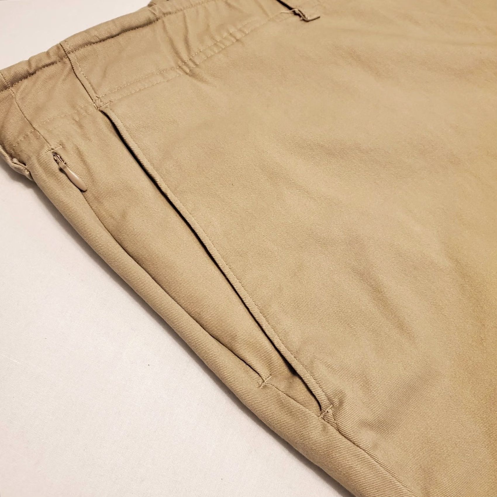 Vintage Dixxon D-Flex Pants Mens 48"× 32" Beige Chino Work Casual Stretch Slacks Khaki Size US 32 / EU 48 - 4 Thumbnail