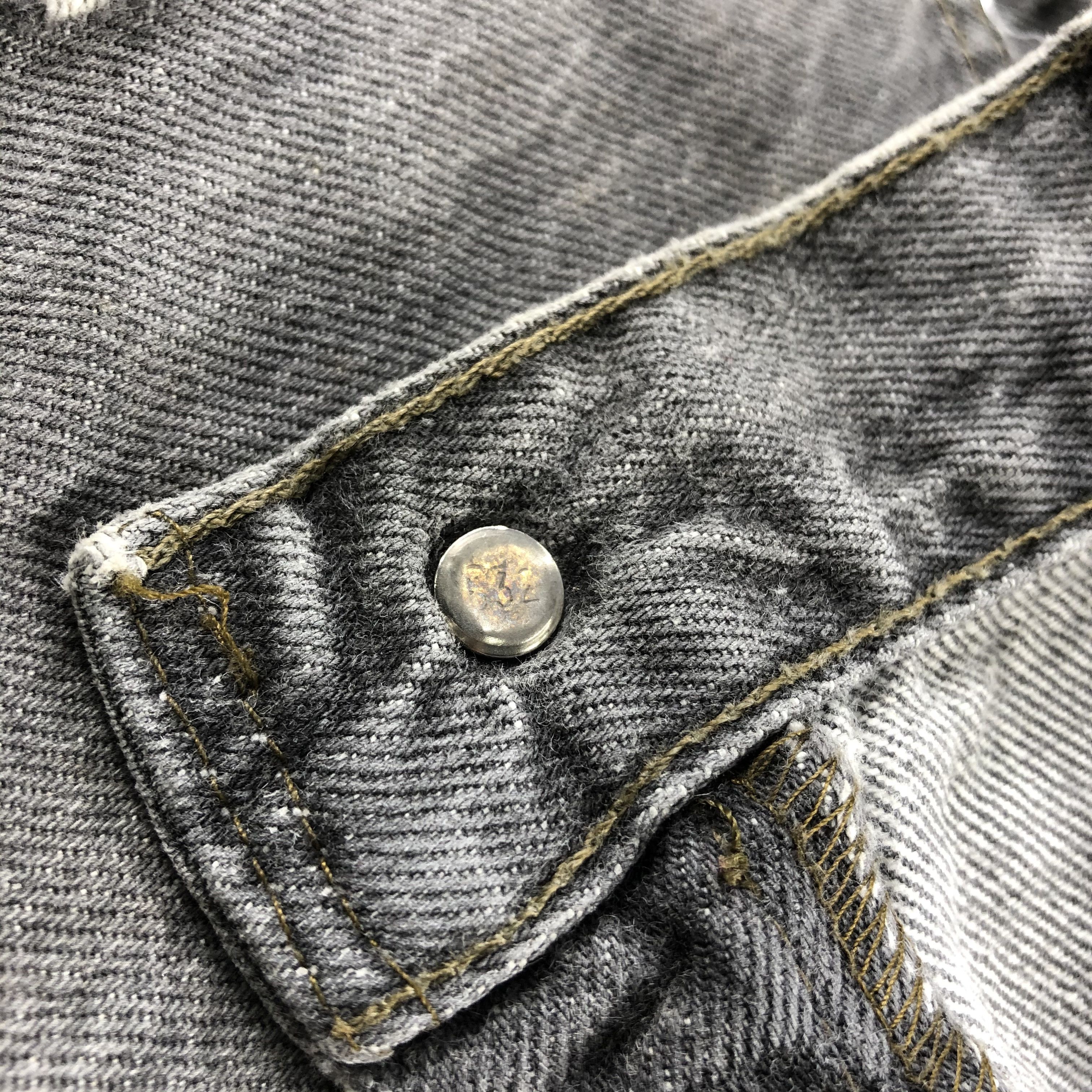 Levi's Vintage Faded Black Levis 501 Jeans-JM2908 Size US 36 / EU 52 - 13 Thumbnail