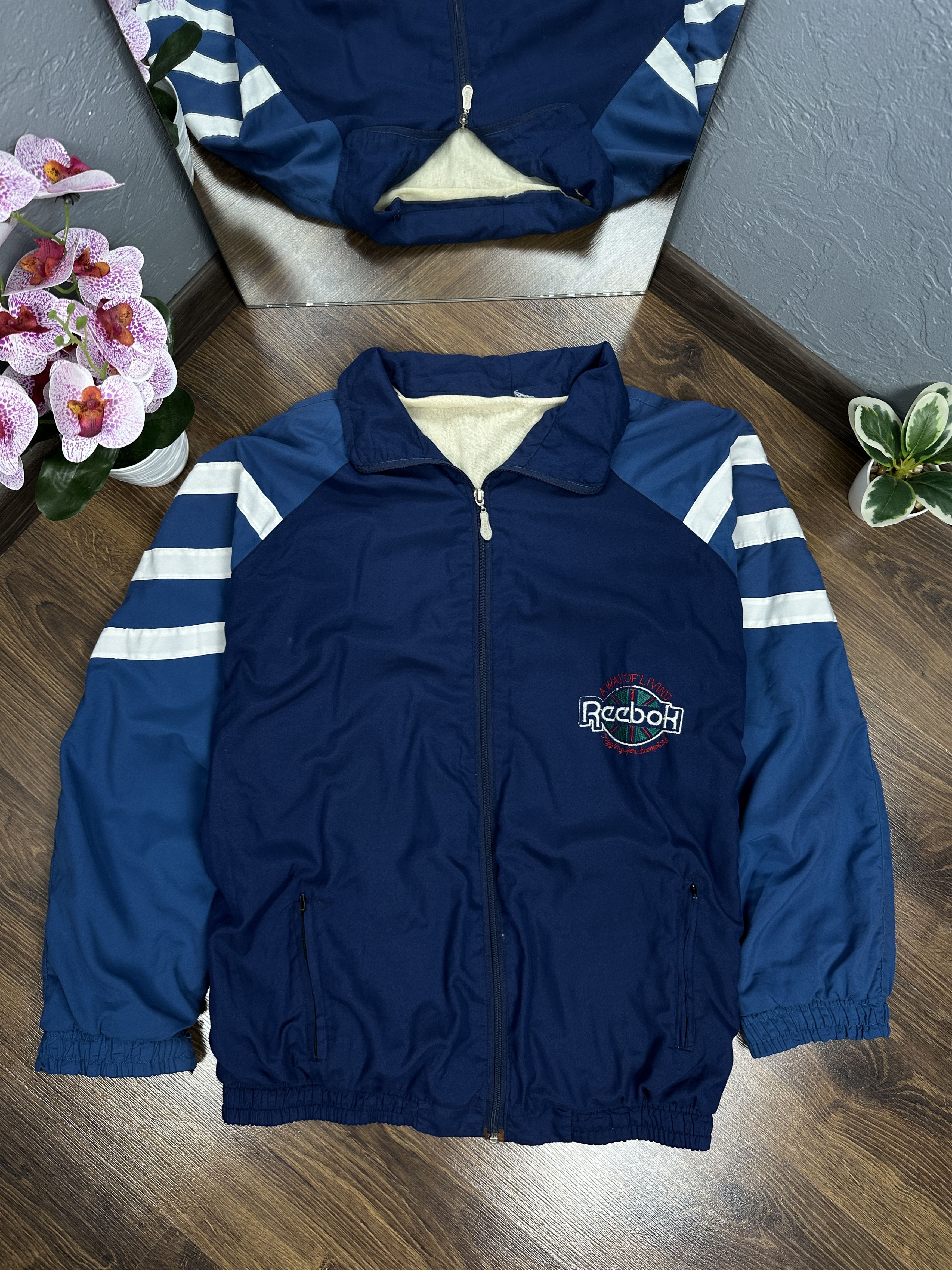 Reebok × Vintage Reebok 90s Vintage Mens Track Top Jacket Size US XL / EU 56 / 4 - 1 Thumbnail