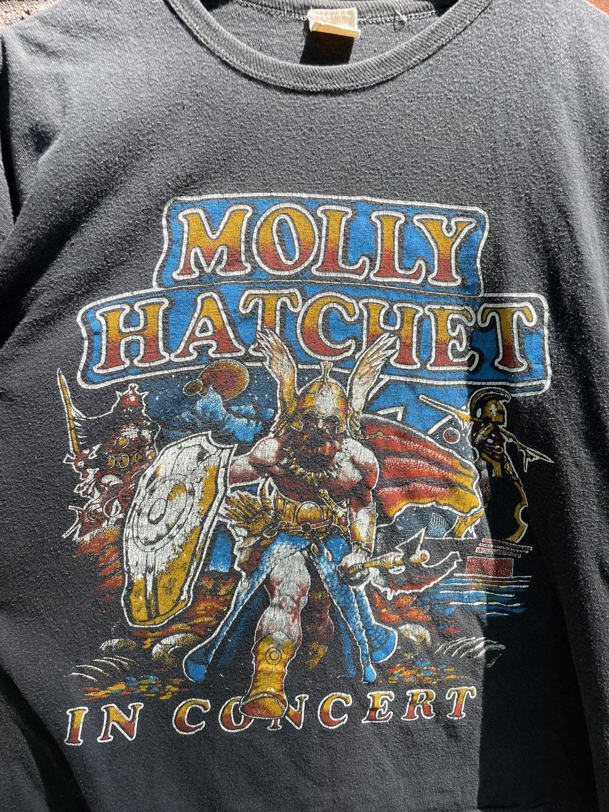 image of Band Tees x Rock Tees Vintage 1979 Molly Hatchet Outlaws Tee in Black, Men's (Size Small)