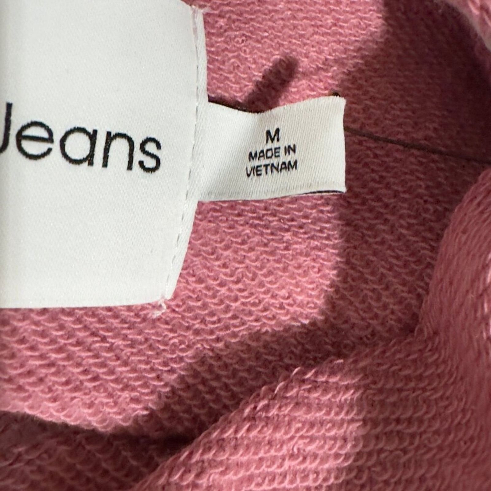 Calvin Klein Calvin Klein Jeans Cropped Hoodie Medium Sweatshirt Pink NWT Size M / US 6-8 / IT 42-44 - 7 Thumbnail