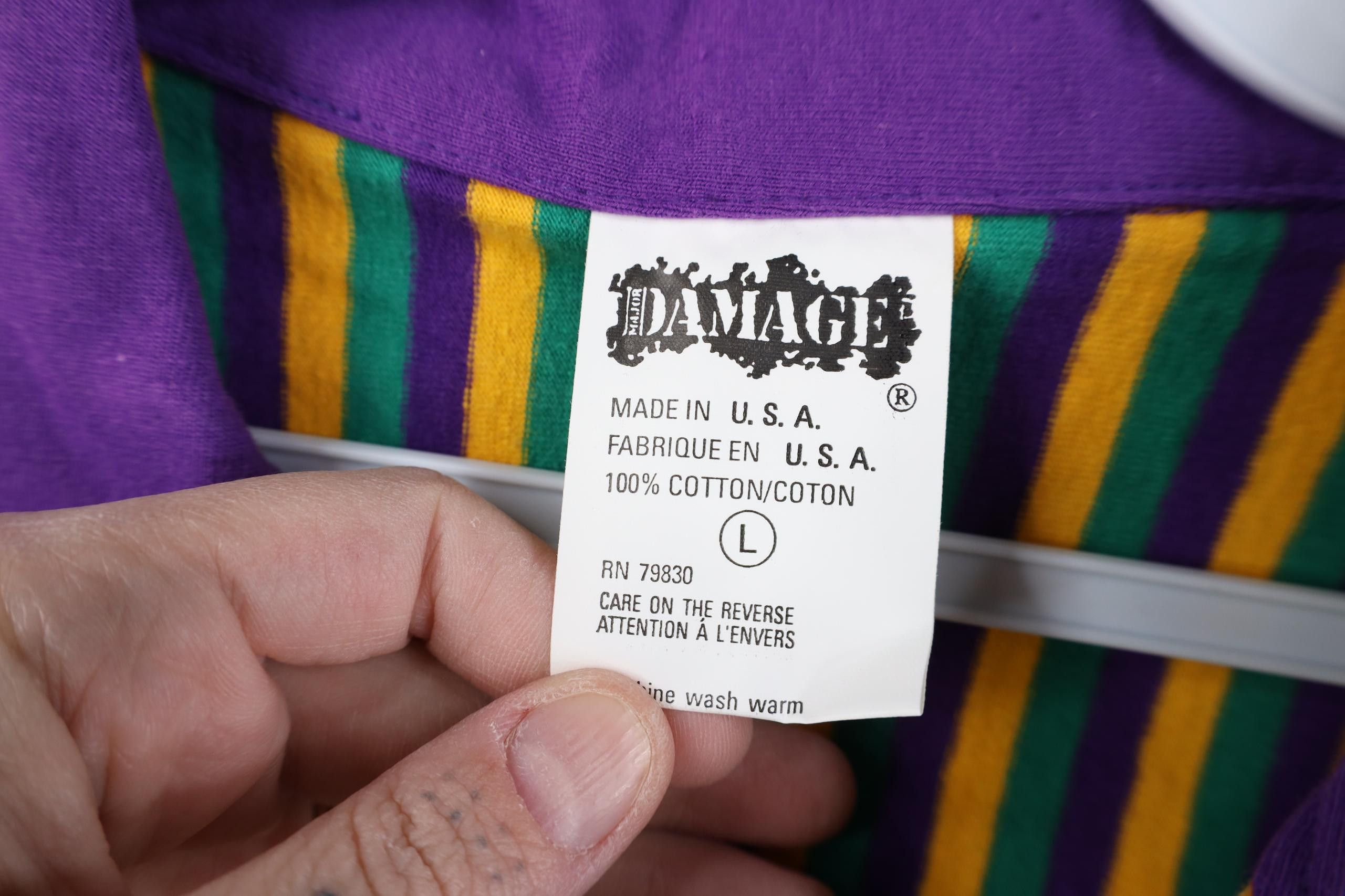 Vintage Deadstock Vintage 90s Streetwear 1/4 Zip Polo Shirt USA Size US L / EU 52-54 / 3 - 7 Thumbnail