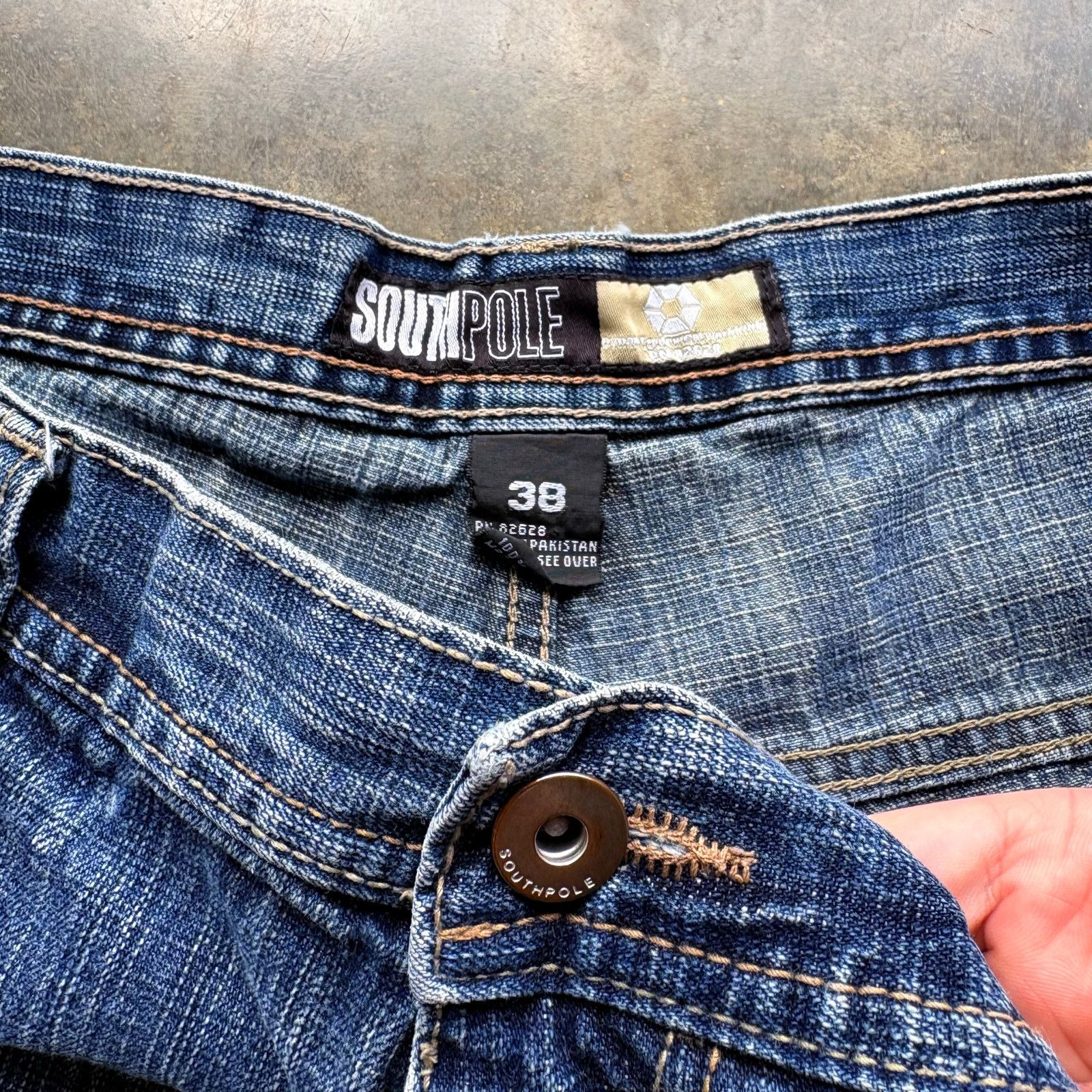 Southpole Vintage Baggy Y2K SOUTHPOLE Jorts Size 38 Size US 38 / EU 54 - 3 Thumbnail