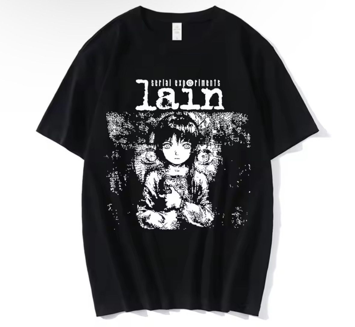Japanese Brand Anime Y2K Serial Experiments Lain Short Sleeve T-Shirt Size US XL / EU 56 / 4 - 1 Thumbnail