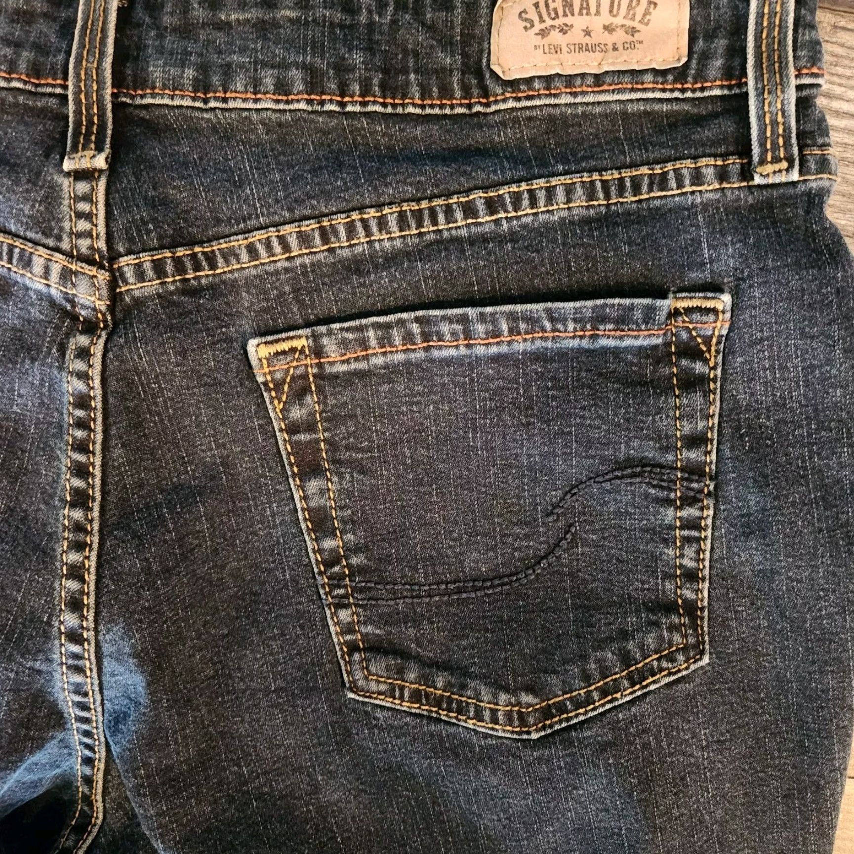 Levi's Levi's Signature Jeans Women's 14L 32x34 Bootcut Denim Blue At Waist Stretch Mid Rise Flair 5-Pocket Regular Inseam 32" Children=None Size 36" / US 14 / IT 50 - 3 Thumbnail