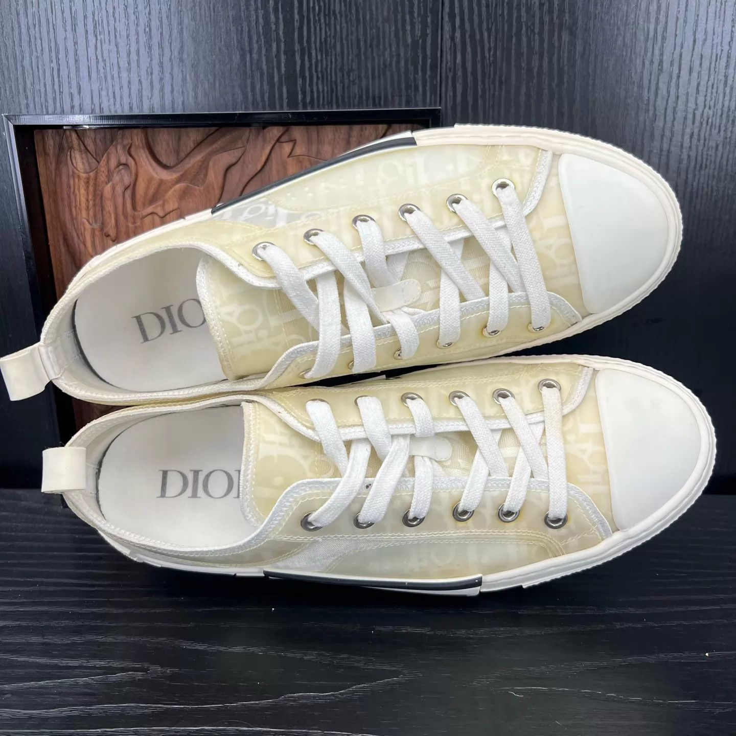 Dior Dior B23 White All-Over Print 41 With Box New Size US 8 / EU 41 - 3 Thumbnail
