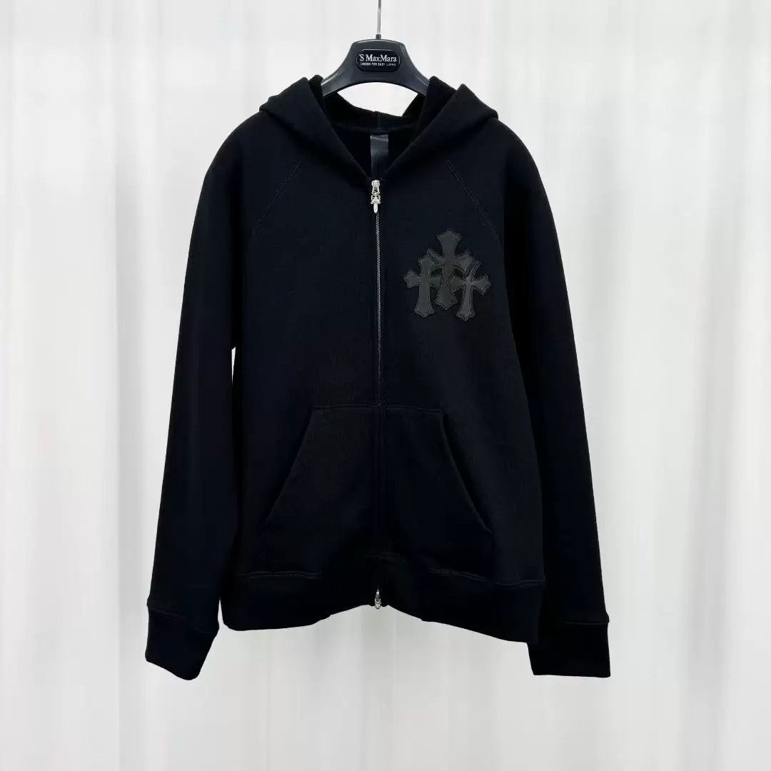 Chrome Hearts chrome hearts black zip-up hoodie Size US S / EU 44-46 / 1 - 1 Thumbnail