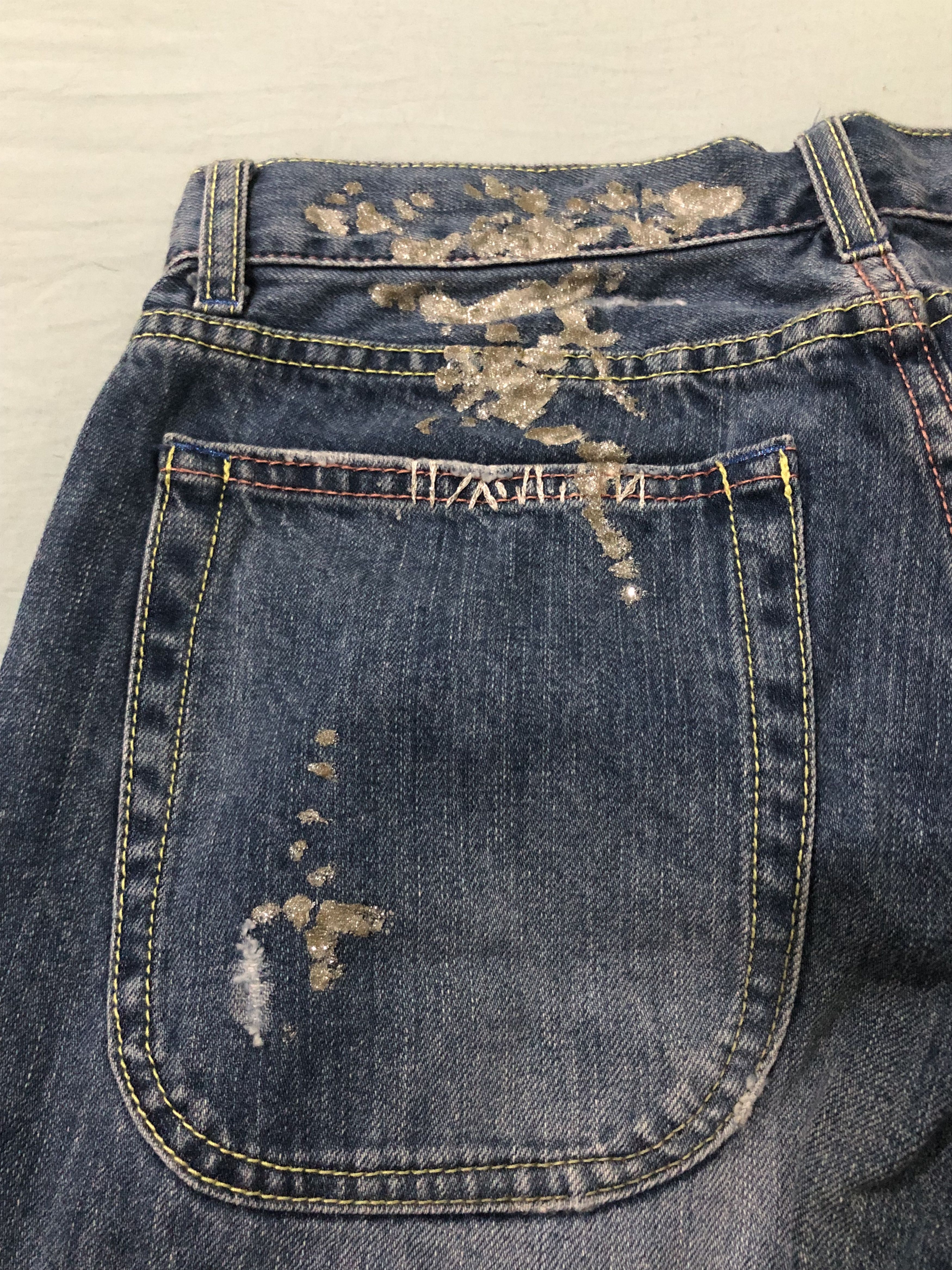 Tsumori Chisato Vintage Tsumori Chisato Artistic Distressed Jeans Size 31" - 8 Thumbnail