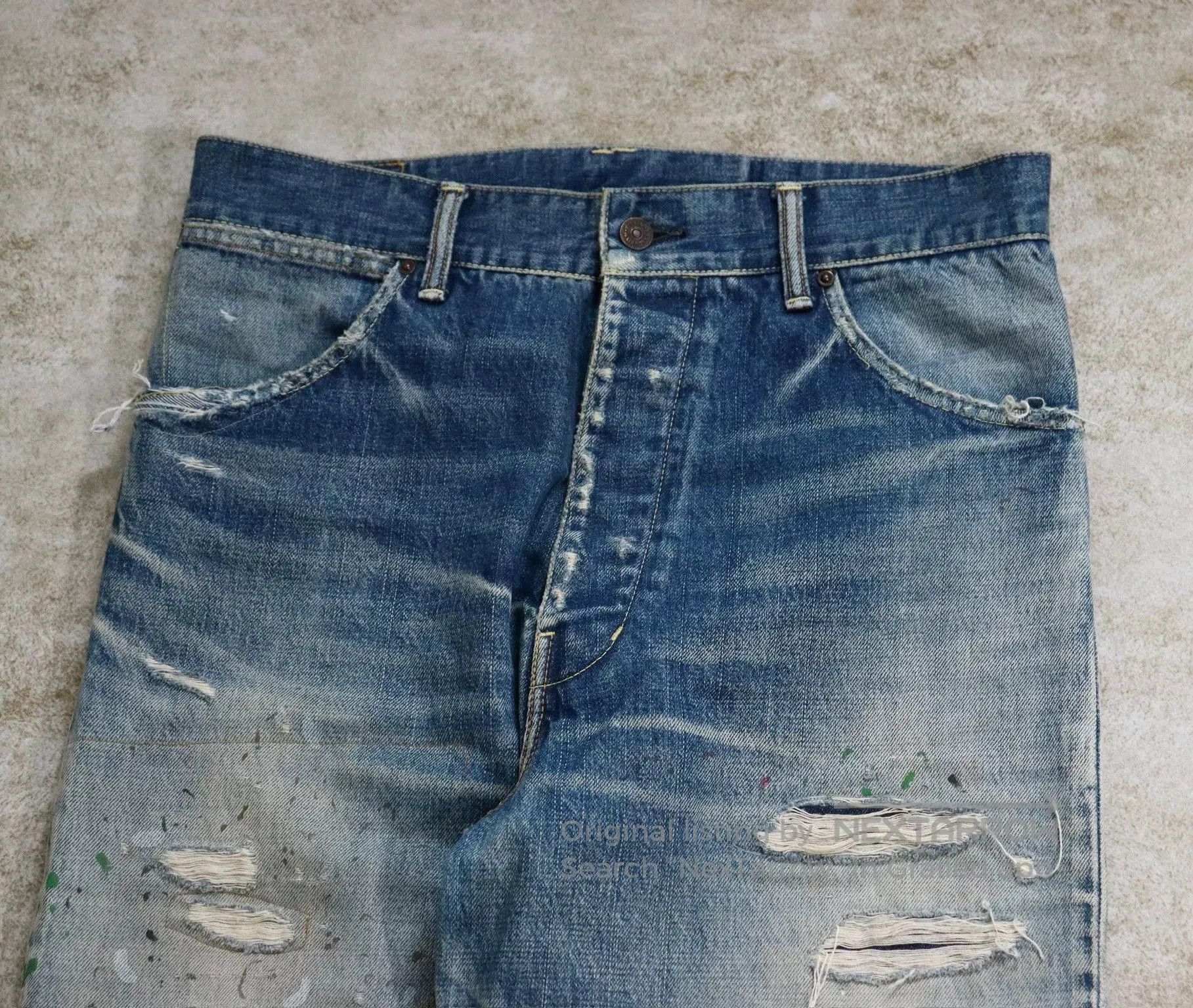 Visvim Visvim Hakama Pants Crash Denim 19SS. Size US 28 / EU 44 - 4 Thumbnail