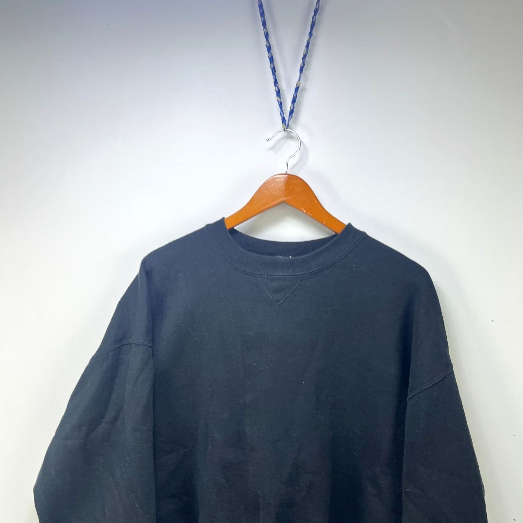 Russell Athletic VINTAGE Russell Athletic Sweatshirt 2XL Black Long Sleeve Pullover Hooded Mens 90s Sports Gym Training Size US XXL / EU 58 / 5 - 2 Thumbnail
