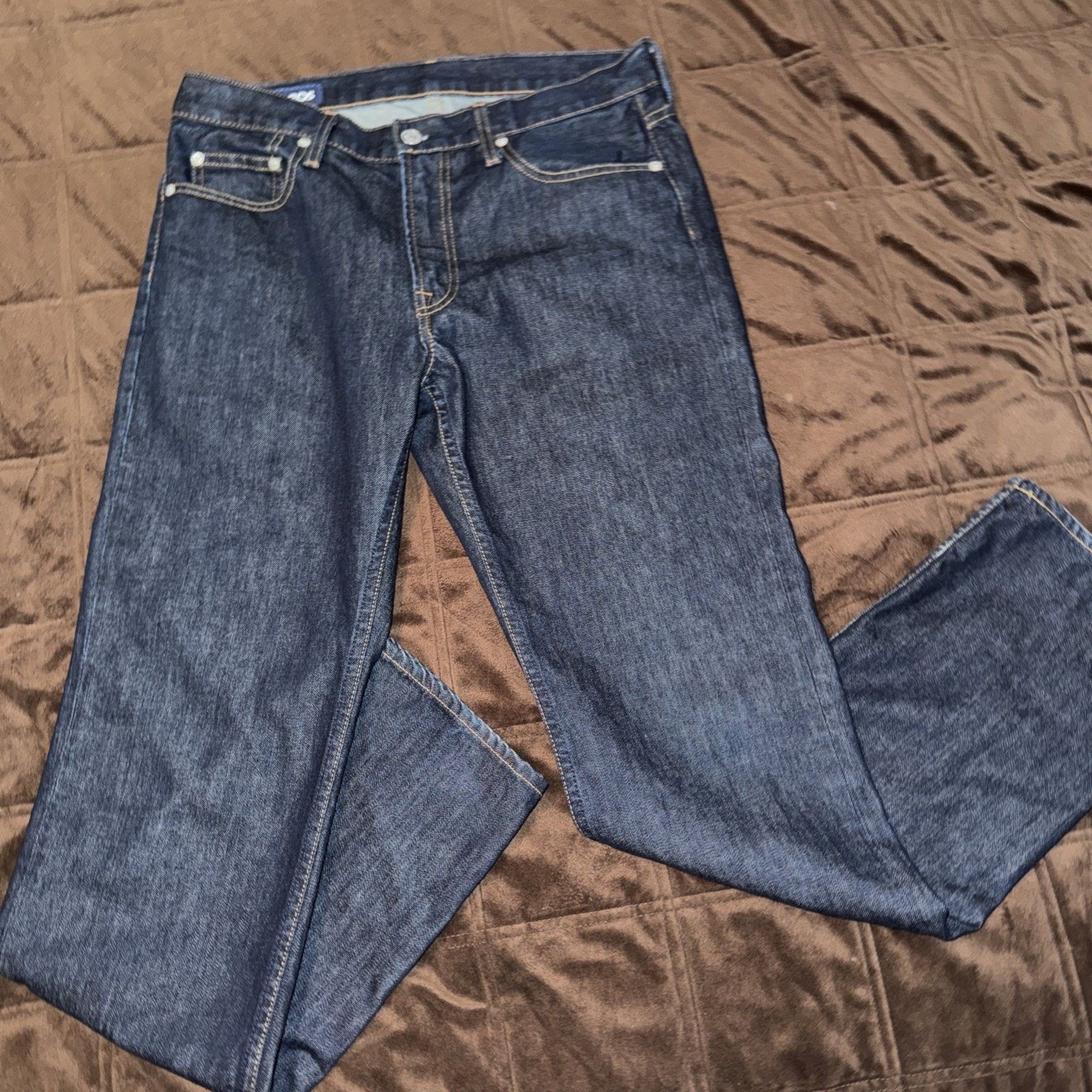 Bonobos Bonobos Dark Wash 31x32 Straight Leg White Oak Cone Denim Size US 32 / EU 48 - 6 Thumbnail