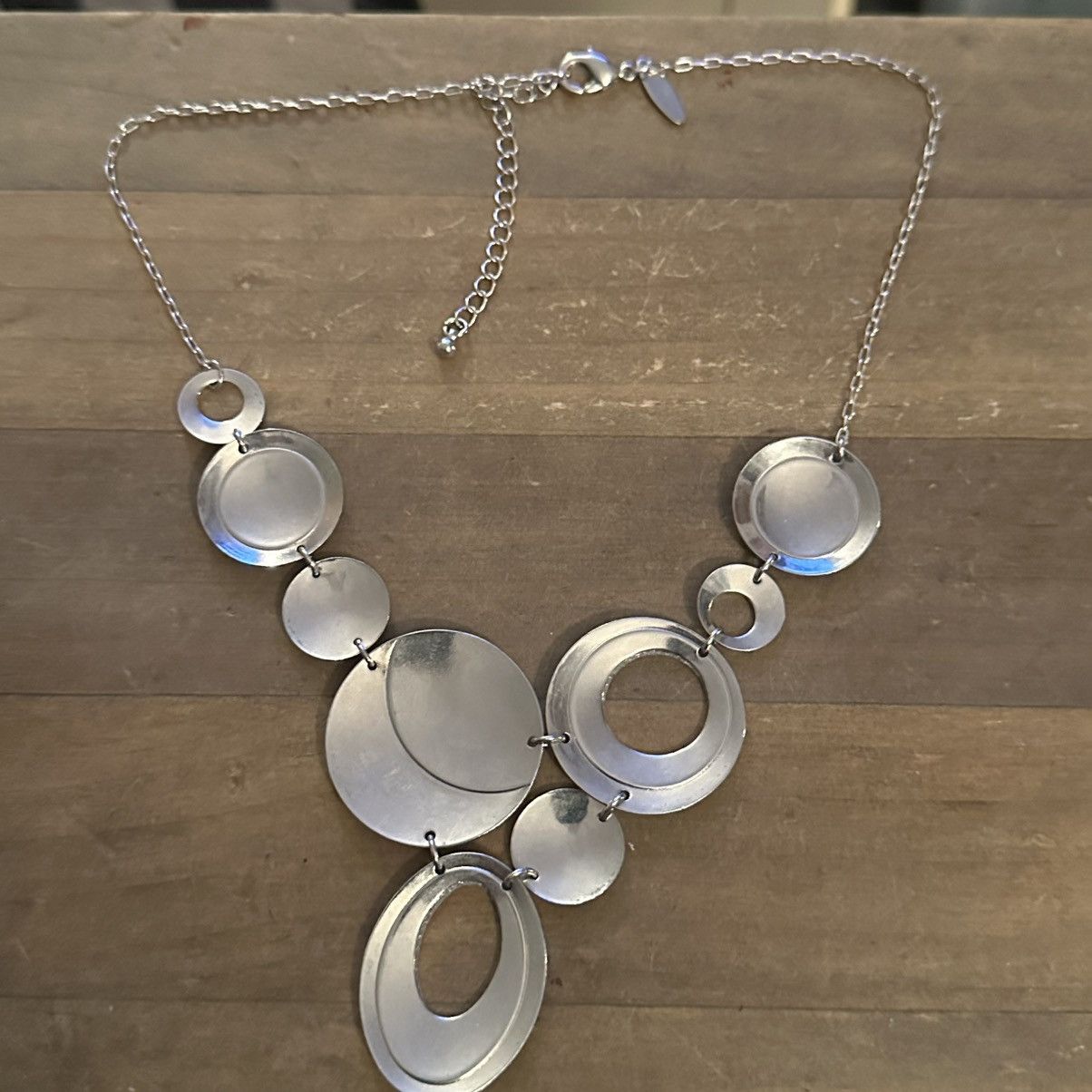 Other NY Collection silver tone glitter accent statement necklace Size ONE SIZE - 5 Thumbnail
