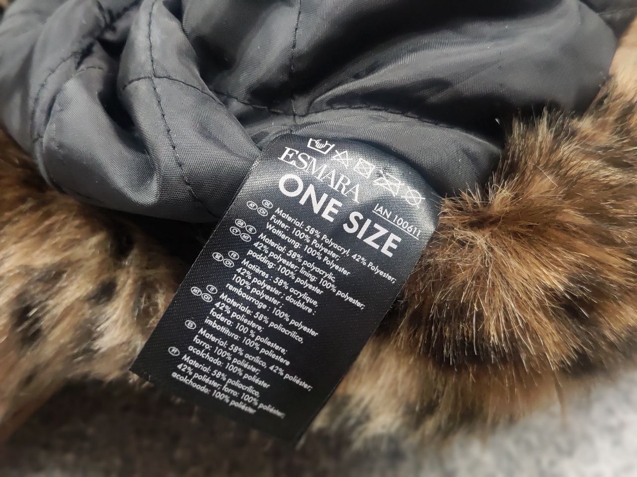 If Six Was Nine Vintage Leopard Fuzzy Y2K hysteric Style Fur Ushanka Hat LGB Size ONE SIZE - 10 Thumbnail