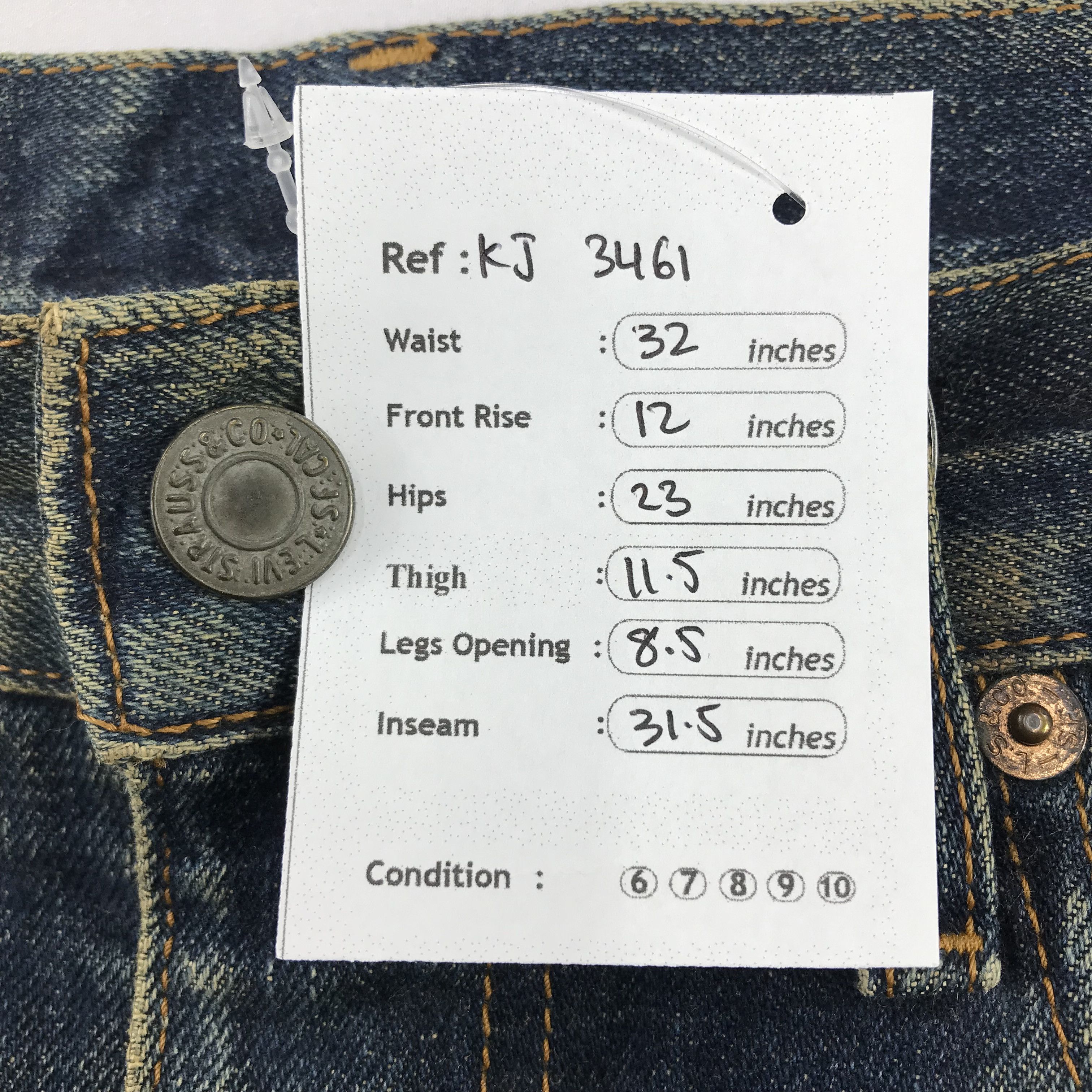 Levi's Vintage Levi's 502 Big E Selvedge Denim Jeans KJ3461 Size US 32 / EU 48 - 14 Thumbnail