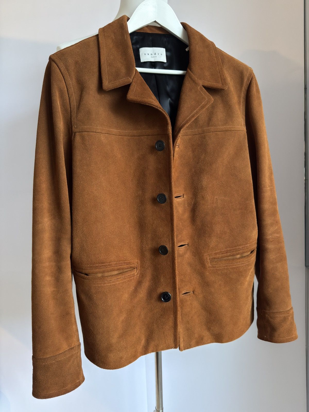 Sandro Sandro SS15 Byrds Leather Suede Jacket Slimane Size US XL / EU 56 / 4 - 3 Thumbnail