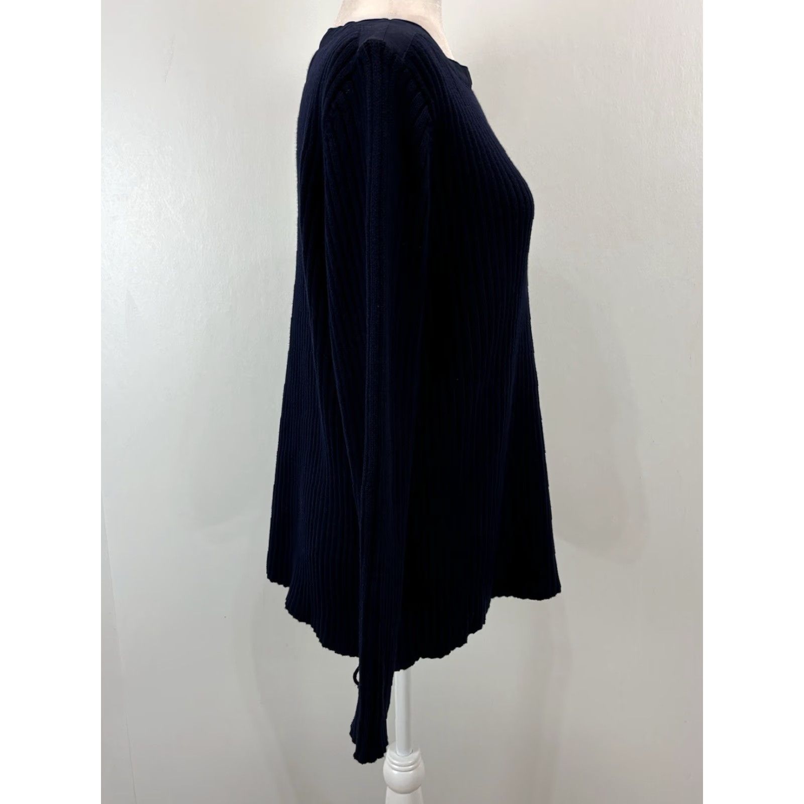 Ralph Lauren Lauren Ralph Lauren Ribbed Sweater Women’s 1X Plus Navy Lace Sides Nautical Size XL / US 12-14 / IT 48-50 - 4 Thumbnail