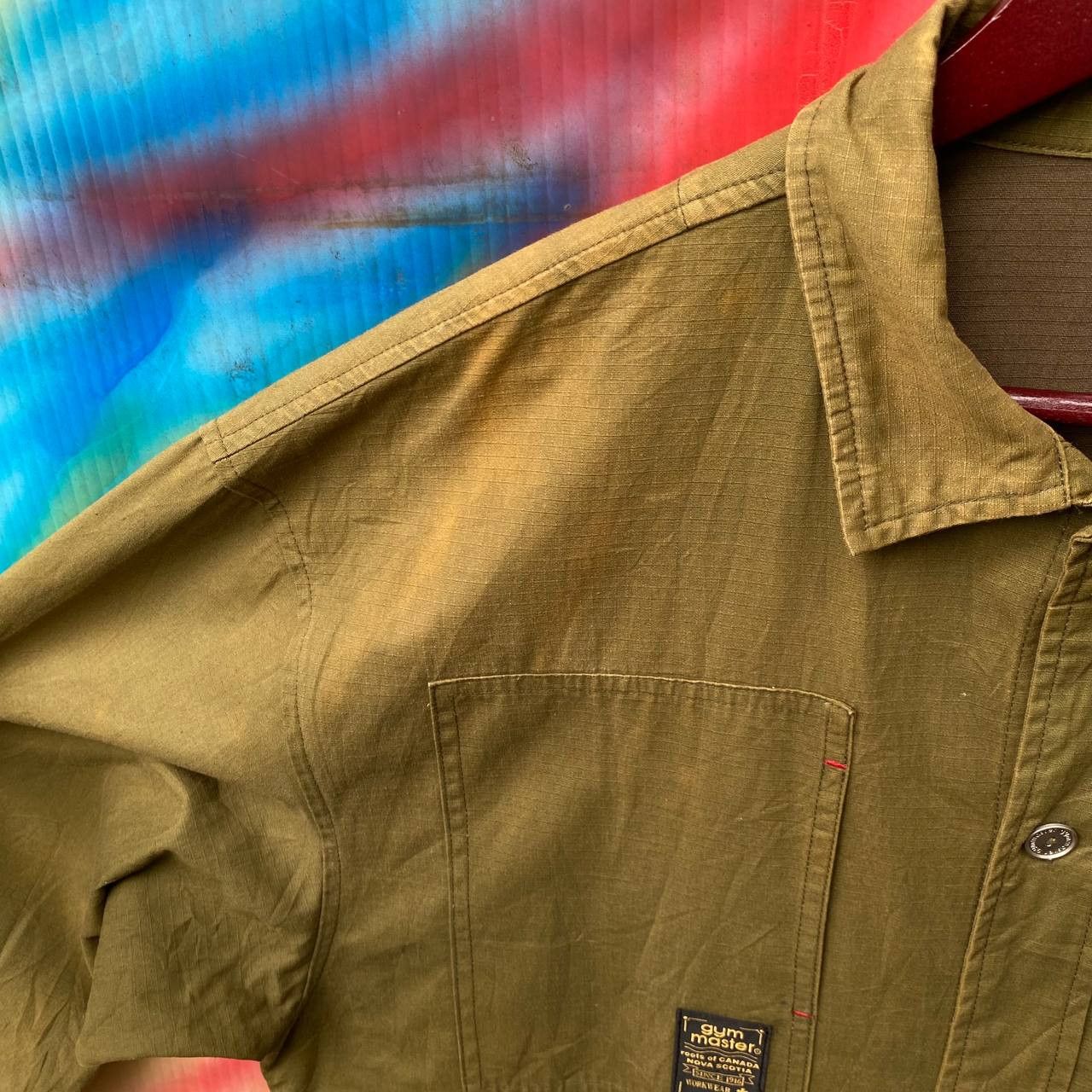 Japanese Brand × Vintage Vintage Gym Master Sun Faded Jacket Size US XL / EU 56 / 4 - 4 Thumbnail
