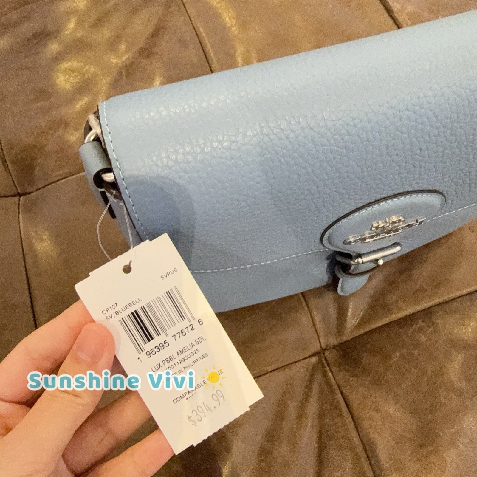 Coach NWT COACH Amelia Saddle Bag Shoulder Bag CP107 bluebell Size ONE SIZE - 2 Thumbnail