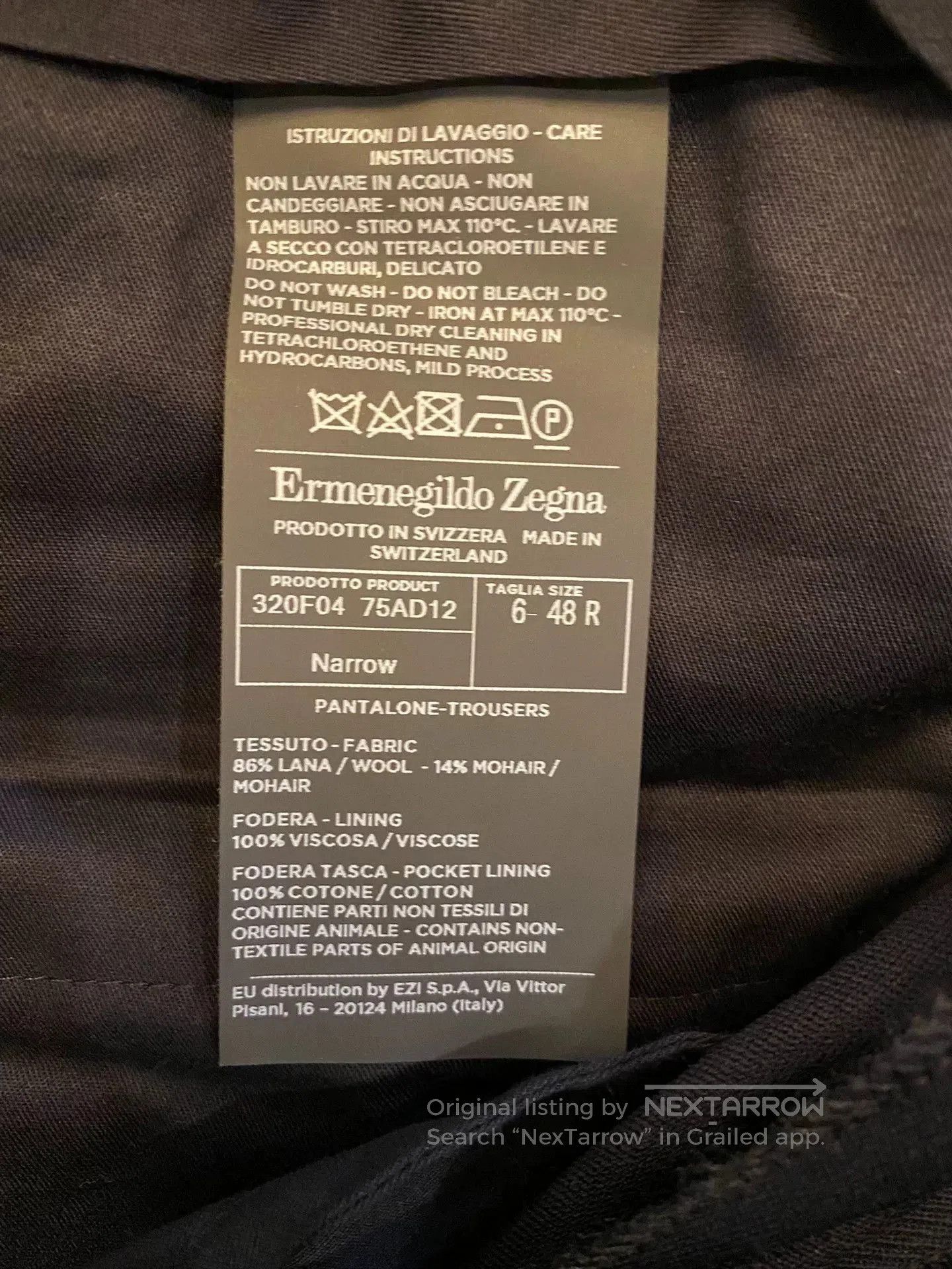 Ermenegildo Zegna Ermenegildo Zegna Swiss Mohair Trousers. Size US 32 / EU 48 - 4 Thumbnail