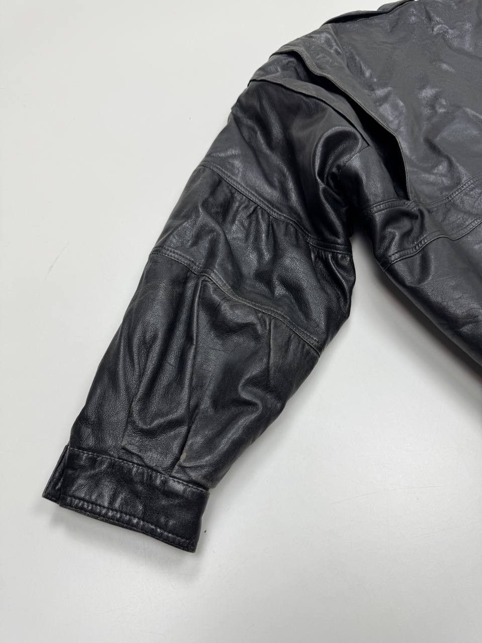 Other Vintage 90s Suprema Italy Leather Bomber Jacket Size US XXL / EU 58 / 5 - 12 Thumbnail
