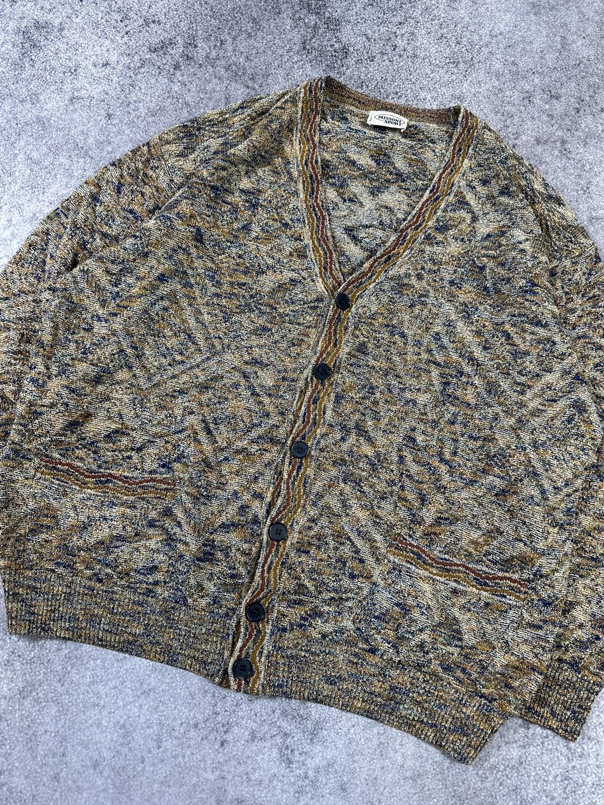 Missoni Vintage Missoni Sport Cardigan Streetwear Style Rare Usa XL Size US XL / EU 56 / 4 - 3 Thumbnail
