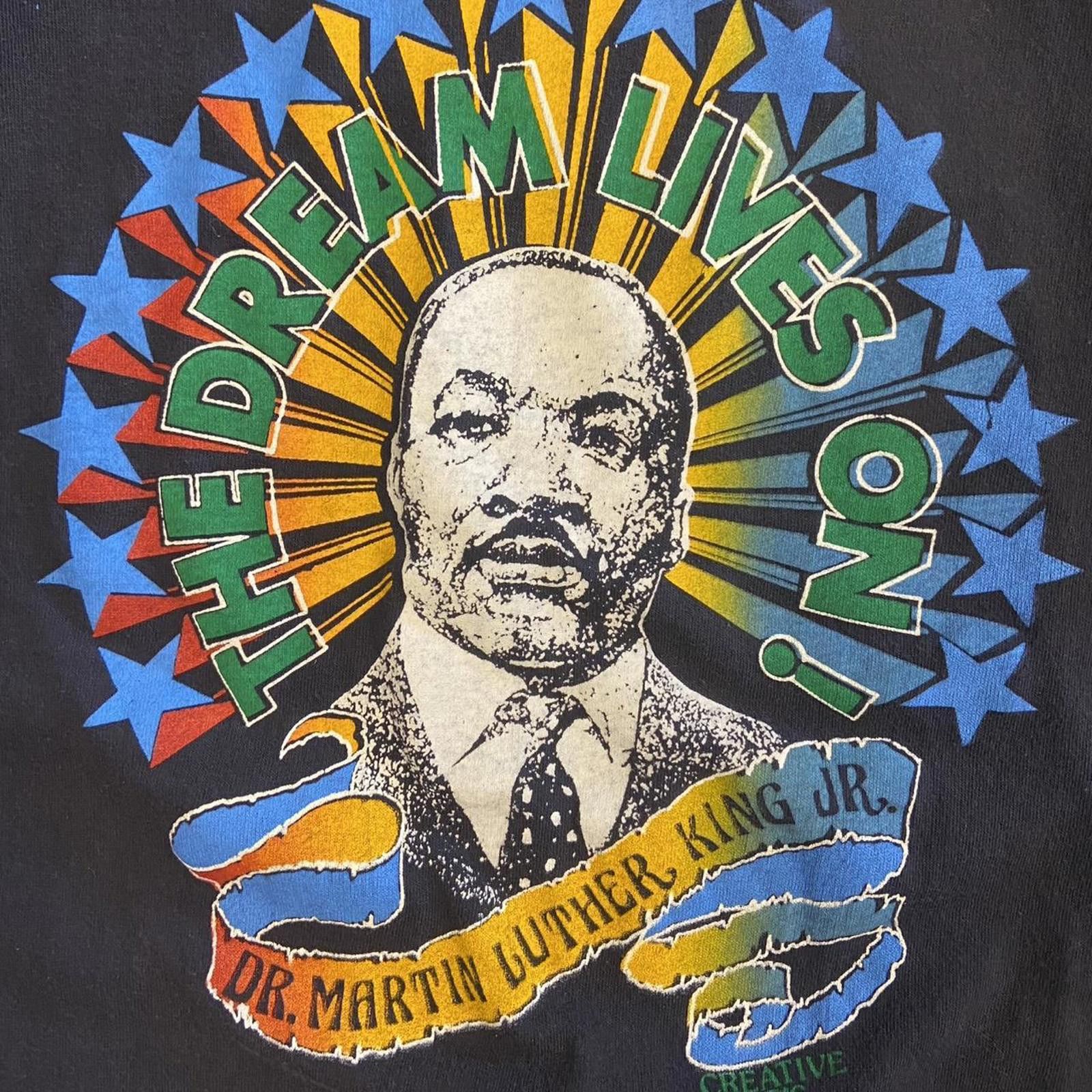 Vintage Vintage 1970s Martin Luther King Jr Tee Size US XL / EU 56 / 4 - 3 Thumbnail