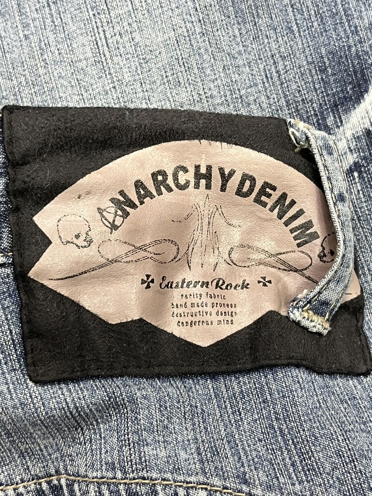 Grailed PPFM EASTERN ROCK ANARCHY DENIM Punk Zipper Reversible Denim Size US 31 - 19 Thumbnail