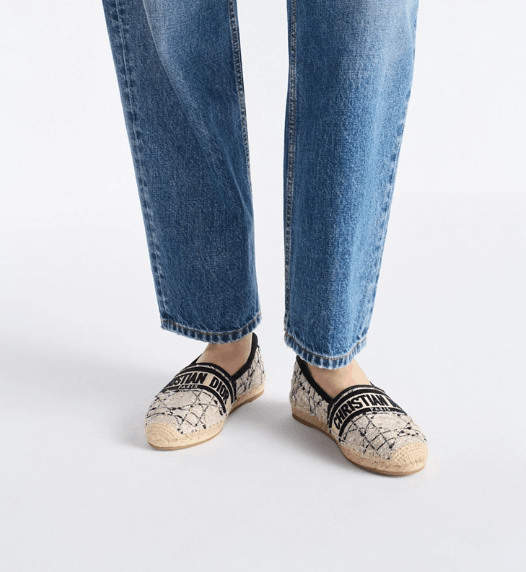 Dior o1w1db10126 KDB973 Granville Espadrilles in Beige/Black Size US 10 / IT 40 - 5 Thumbnail