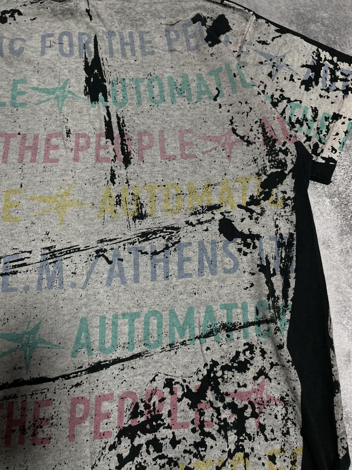 Band Tees Vtg 1992 R.E.M. Automatic Full Print Graphic Tee Size US XL / EU 56 / 4 - 14 Thumbnail