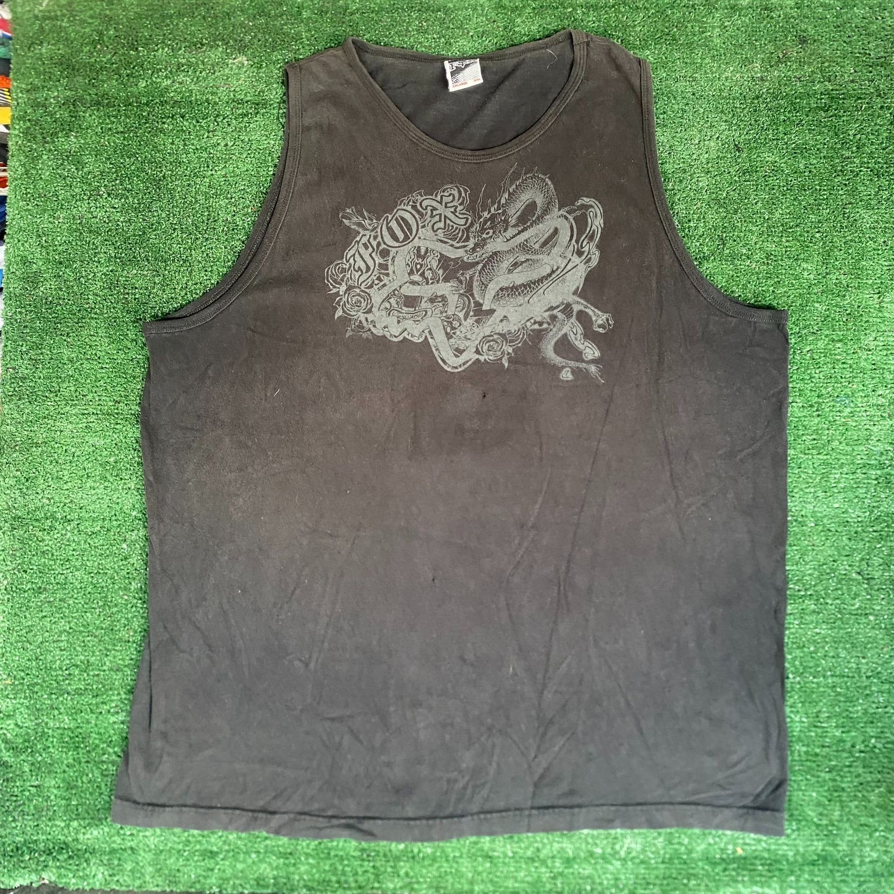 Fox Racing Vintage Y2K FOX Racing Tank Top Motocross MotoX Logo Tee Size US XXL / EU 58 / 5 - 1 Thumbnail