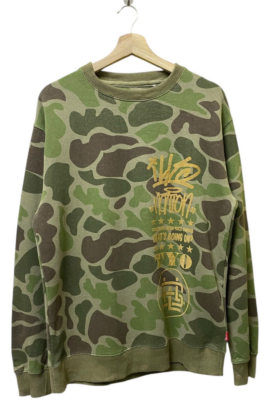 The Unbranded Brand ILLS Camo Sweatshirt Crewneck Size US M / EU 48-50 / 2 - 1 Thumbnail