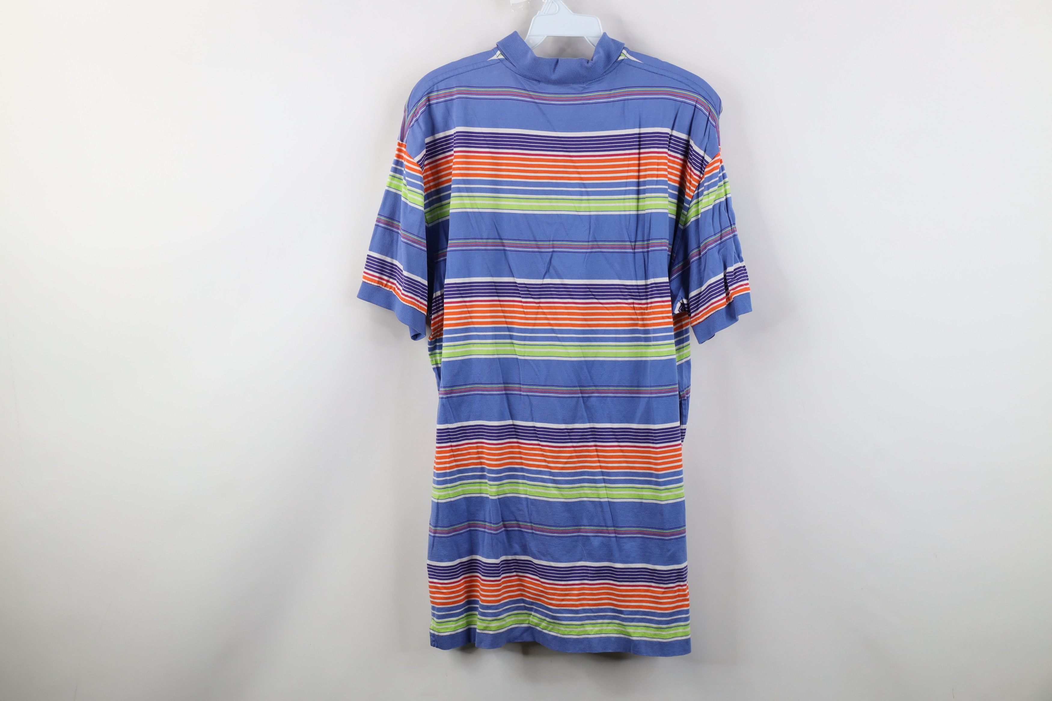 Polo Ralph Lauren Vintage 90s Y2K Ralph Lauren Soft Knit Rainbow Striped Polo Size US L / EU 52-54 / 3 - 11 Thumbnail