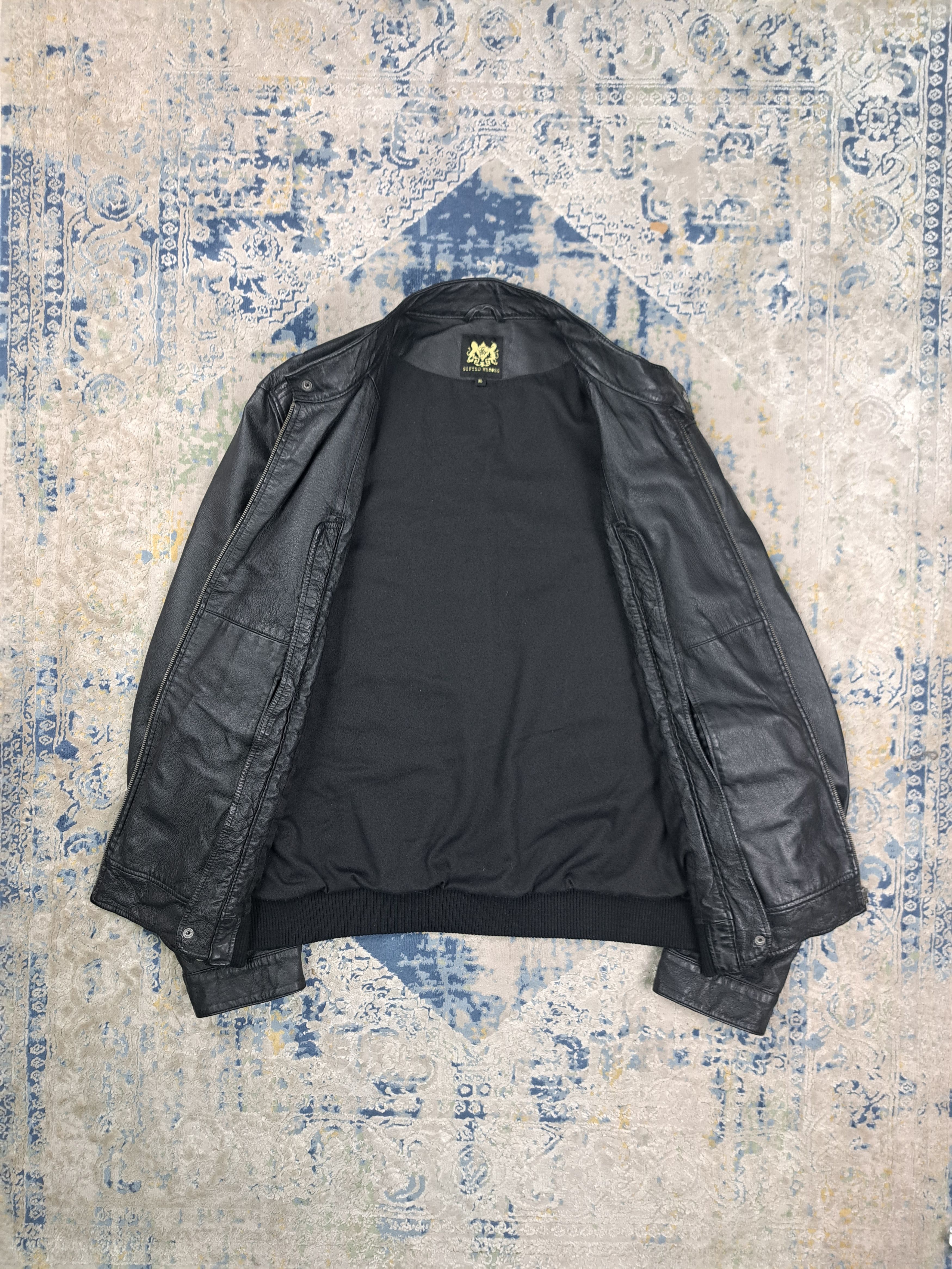 Genuine Leather Sick Avant Garde Multi Zip Leather Jacket Ramones Archive Size US XL / EU 56 / 4 - 4 Thumbnail